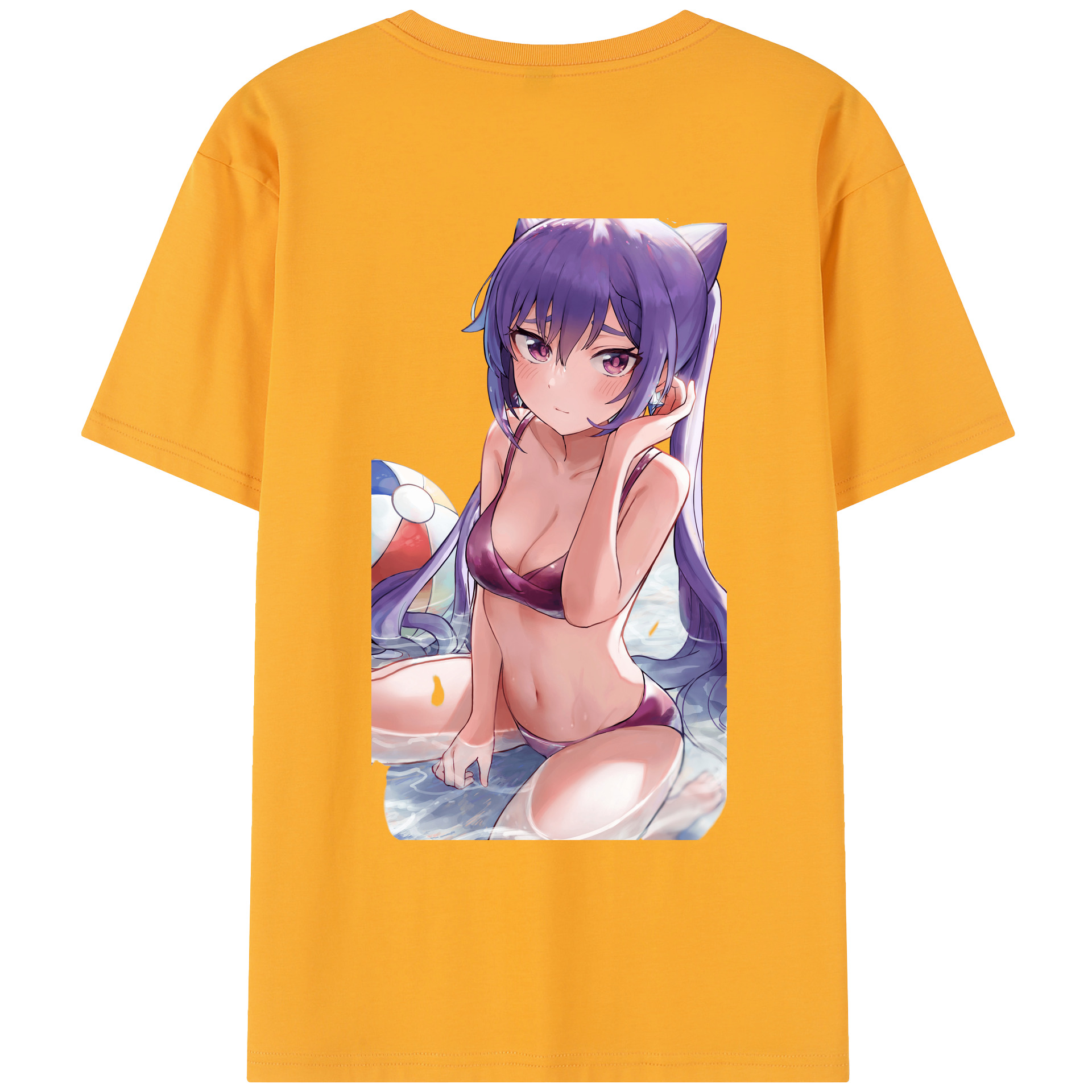 げんし神 刻晴 こくせい genshin Kokusei レディース半袖Tシャツ(バックプリント)