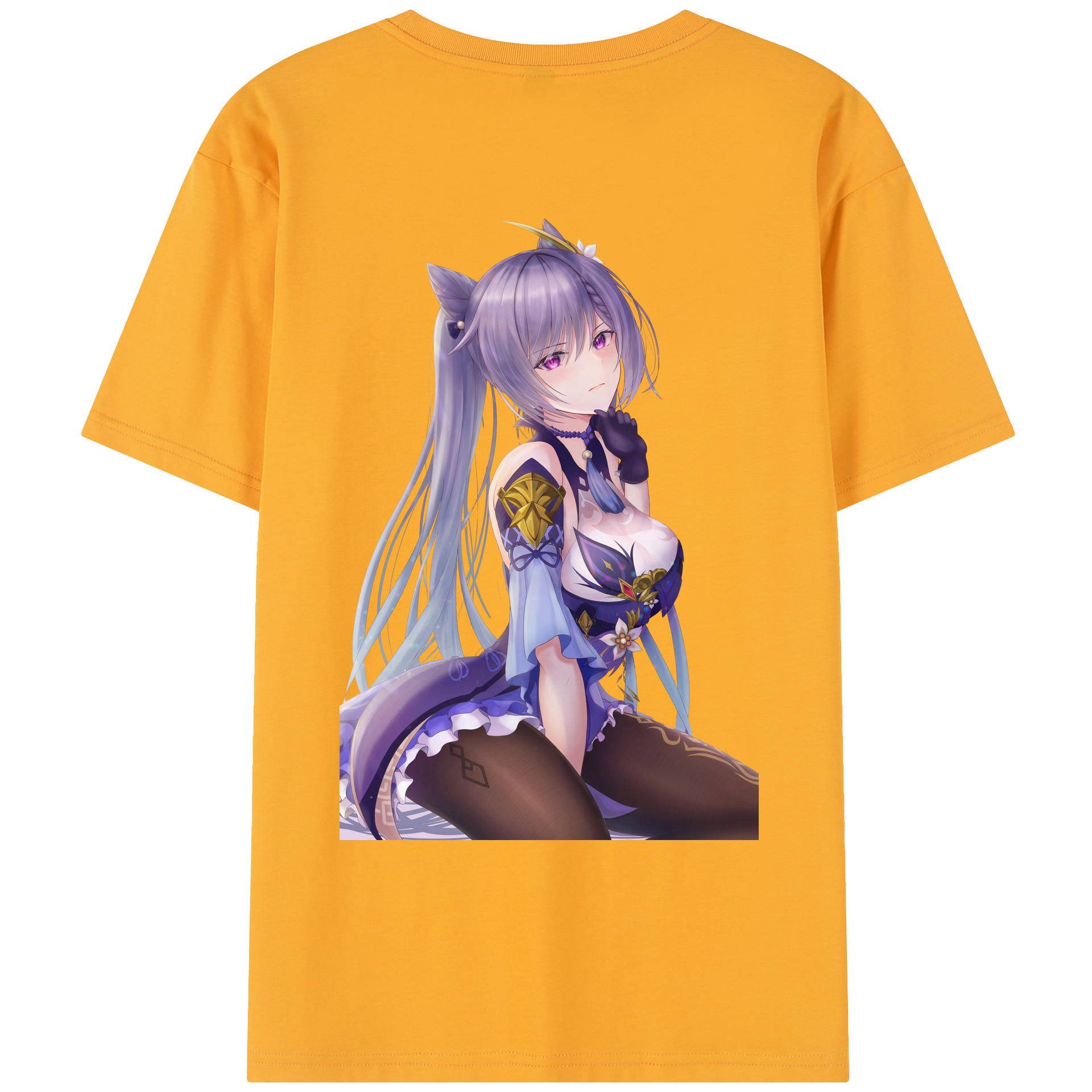 げんし神 刻晴 こくせい genshin Kokusei レディース半袖Tシャツ(バックプリント)