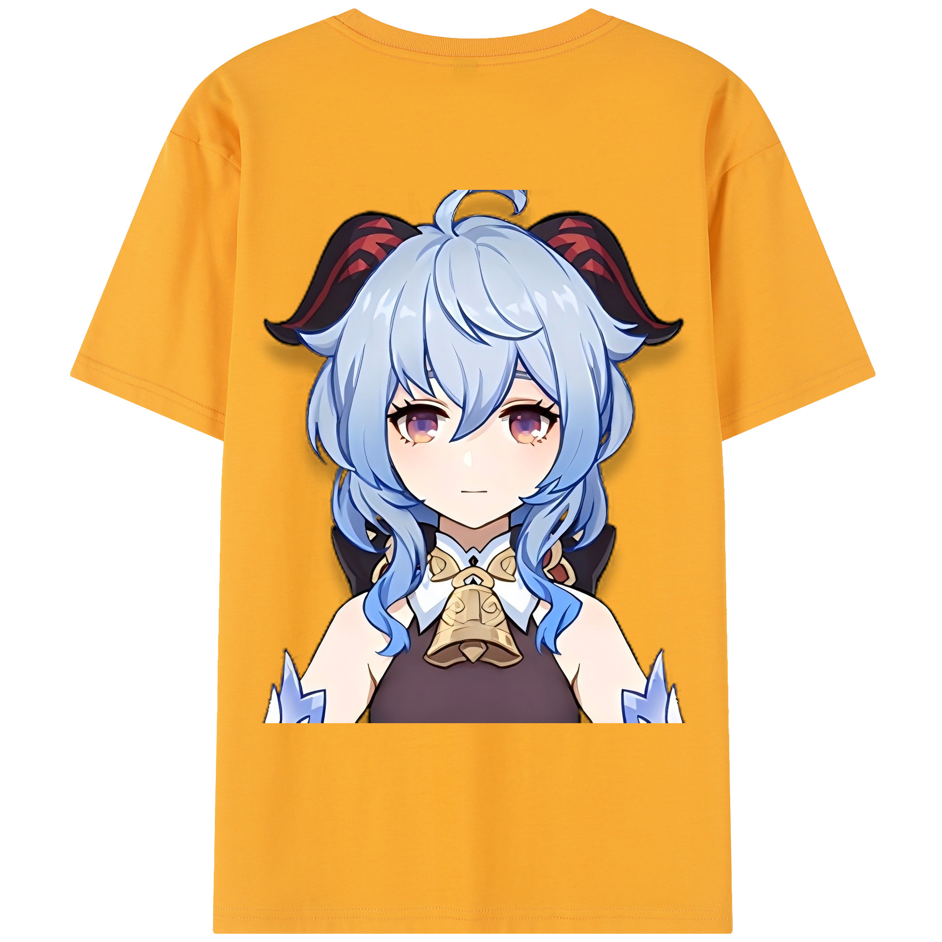 げんし神 甘雨 かんう genshin Ganyu レディース半袖Tシャツ(バックプリント)