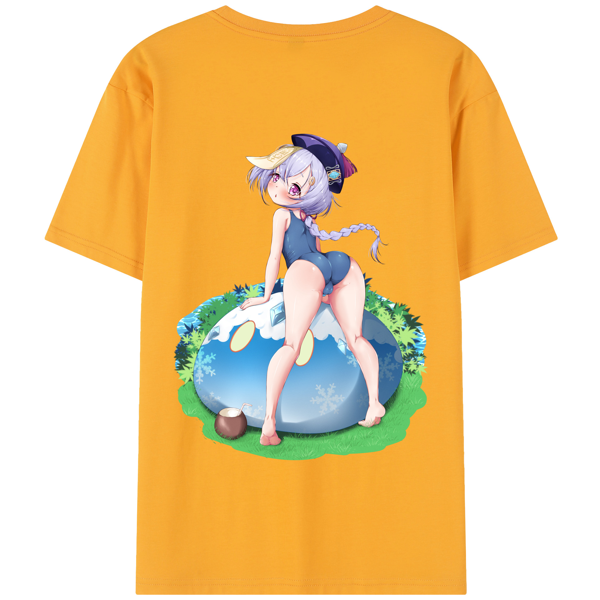 げんし神 七七 なな  genshin Nana レディース半袖Tシャツ(バックプリント)