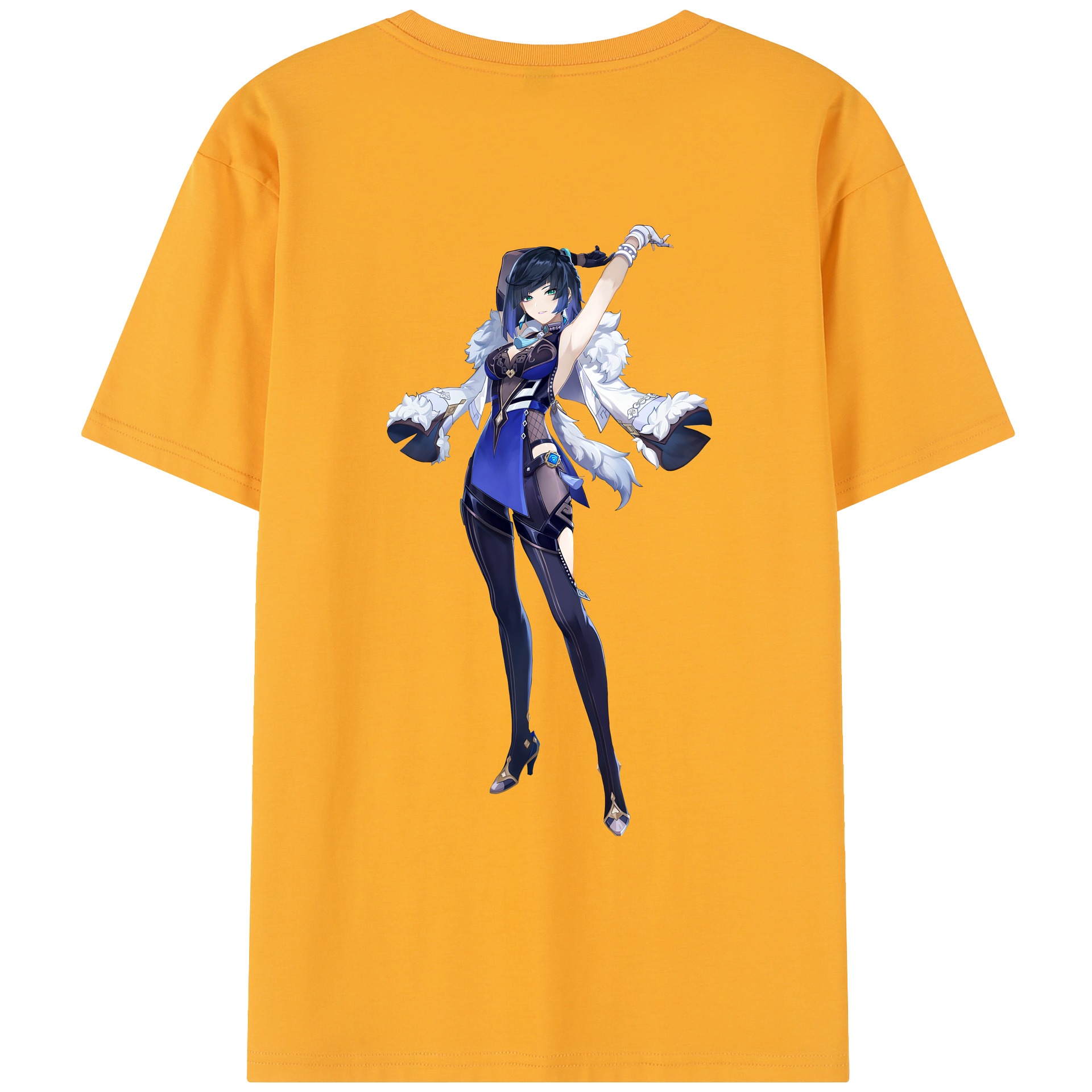 げんし神 夜兰 やらん genshin Yaran レディース半袖Tシャツ(バックプリント)