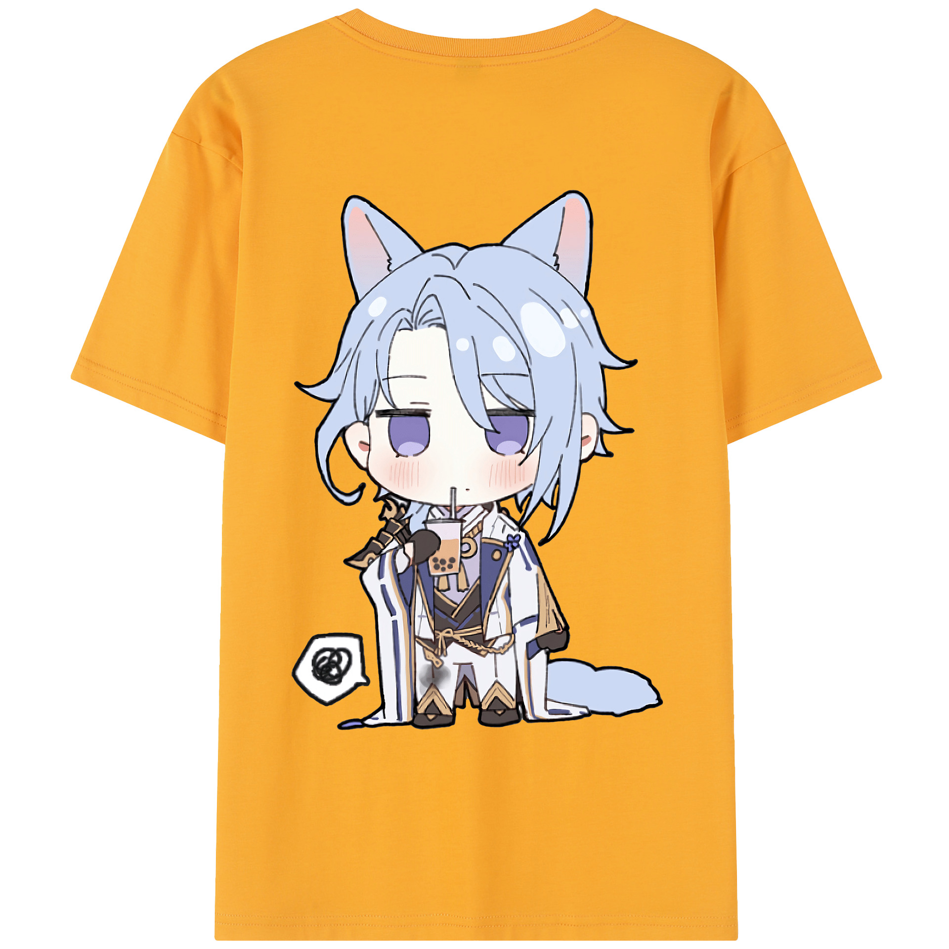 げんし神 神里綾人 かみさとあやと genshin Kamisato Ayato レディース半袖Tシャツ(バックプリント)