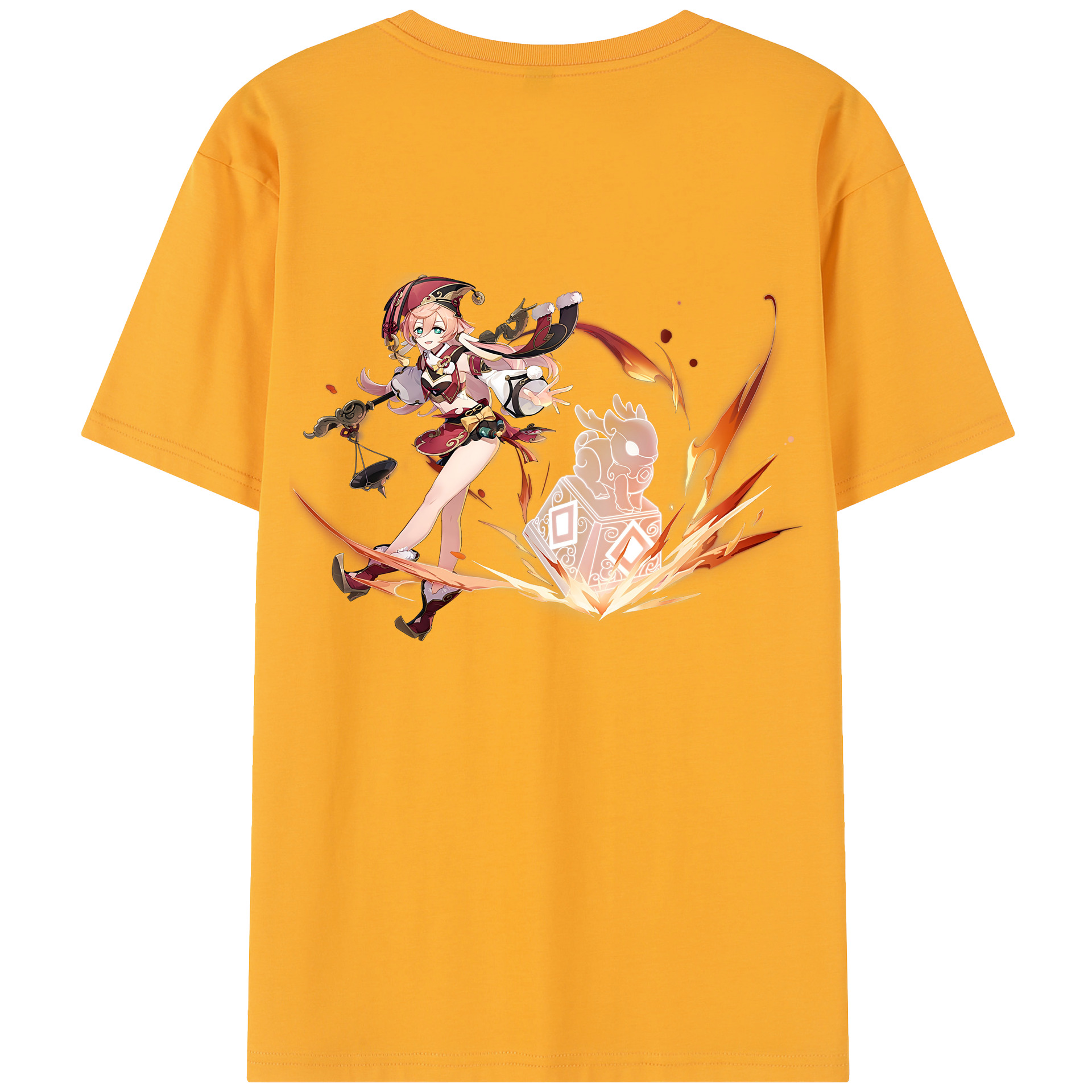 げんし神 ヤンフェイ genshin Yanfei レディース半袖Tシャツ(バックプリント)