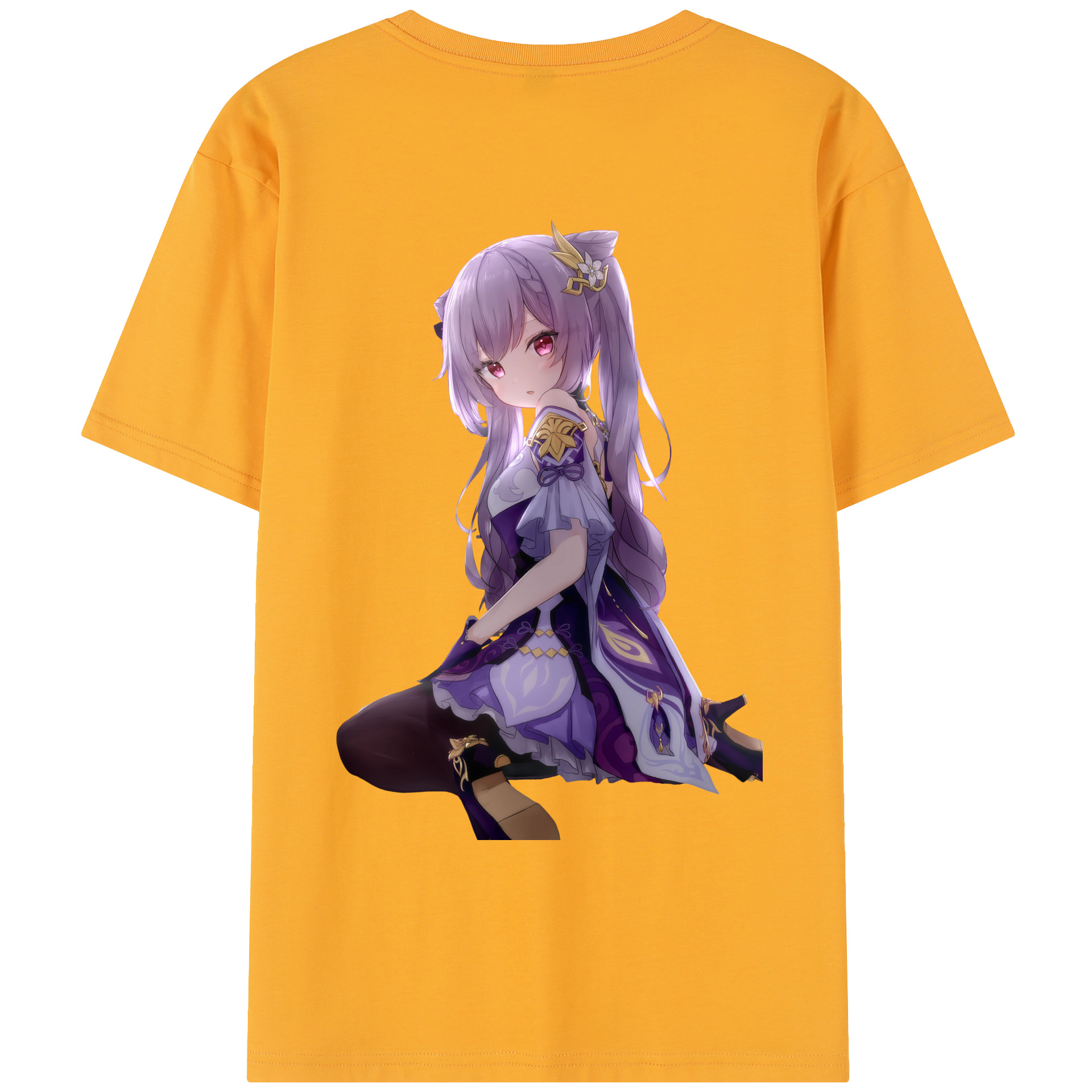 げんし神 刻晴 こくせい genshin Kokusei レディース半袖Tシャツ(バックプリント)