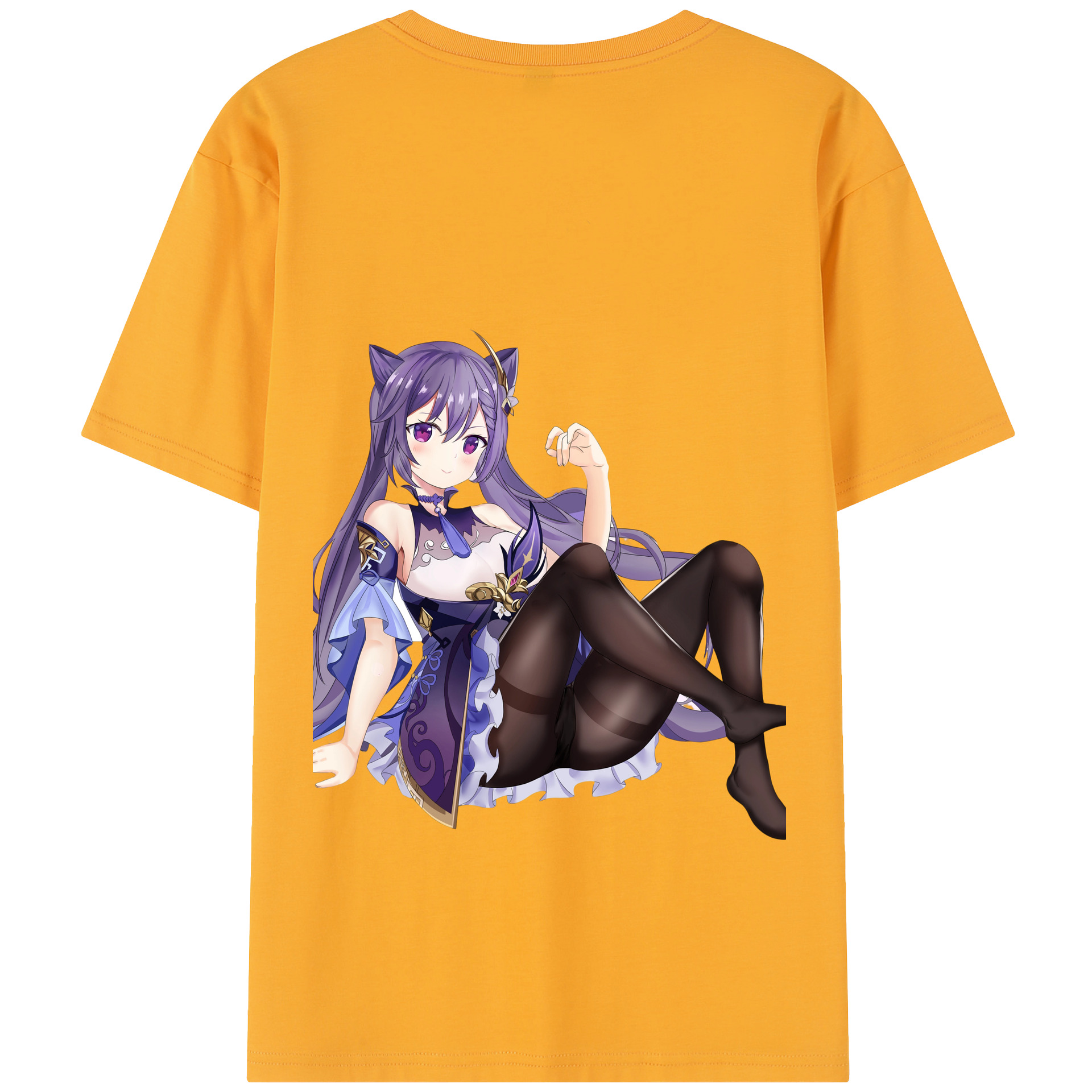 げんし神 刻晴 こくせい genshin Kokusei レディース半袖Tシャツ(バックプリント)
