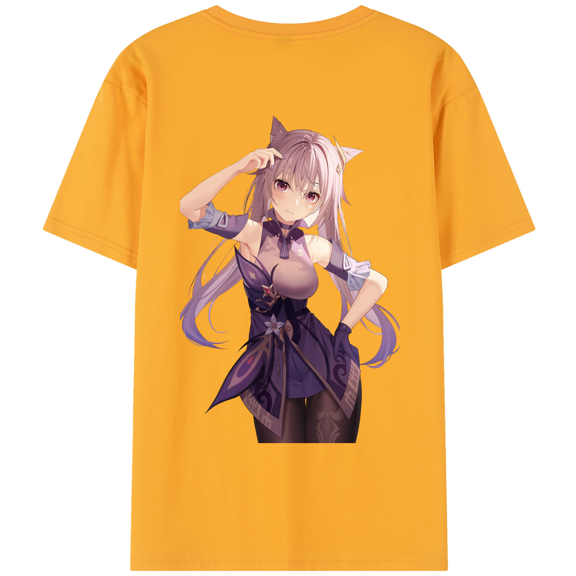 げんし神 刻晴 こくせい genshin Kokusei レディース半袖Tシャツ(バックプリント)
