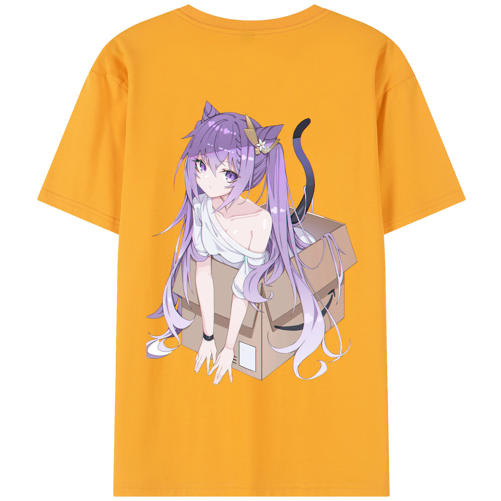 げんし神 刻晴 こくせい genshin Kokusei レディース半袖Tシャツ(バックプリント)