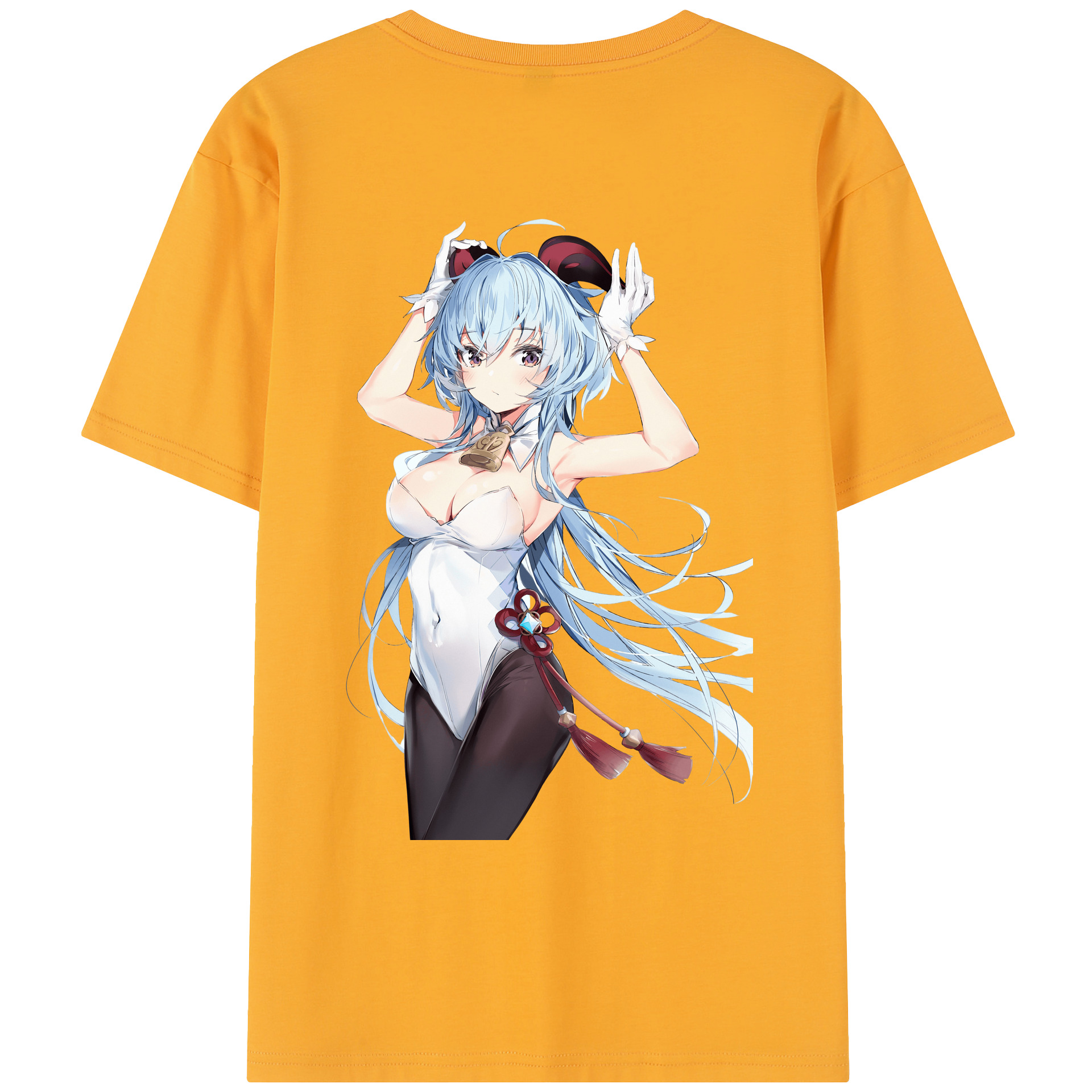 げんし神 甘雨 かんう genshin Ganyu レディース半袖Tシャツ(バックプリント)