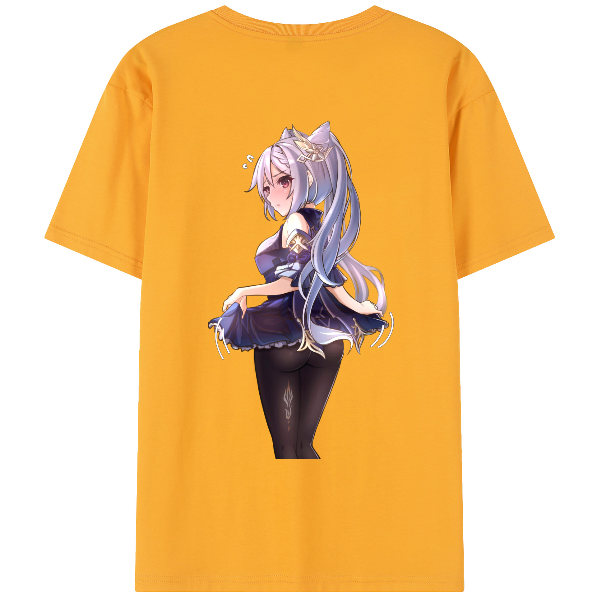 げんし神 刻晴 こくせい genshin Kokusei レディース半袖Tシャツ(バックプリント)