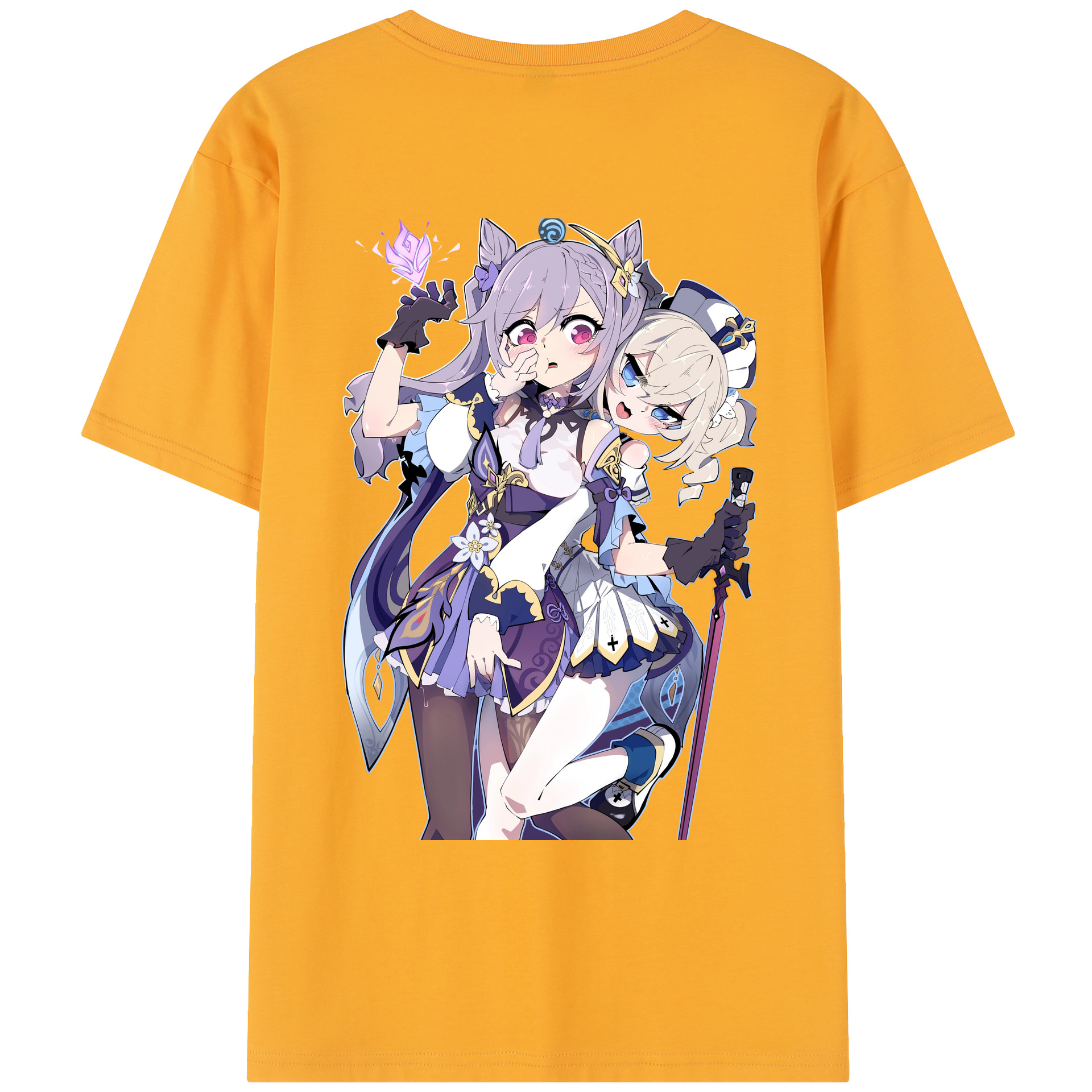 げんし神 刻晴 こくせい genshin Kokusei レディース半袖Tシャツ(バックプリント)
