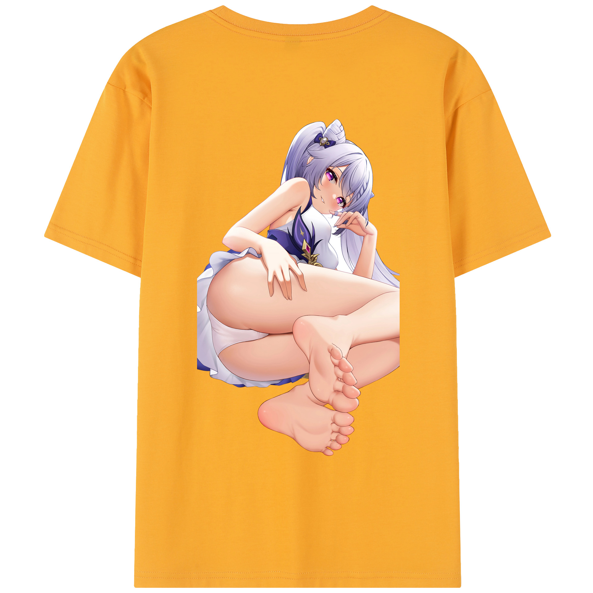 げんし神 刻晴 こくせい genshin Kokusei レディース半袖Tシャツ(バックプリント)