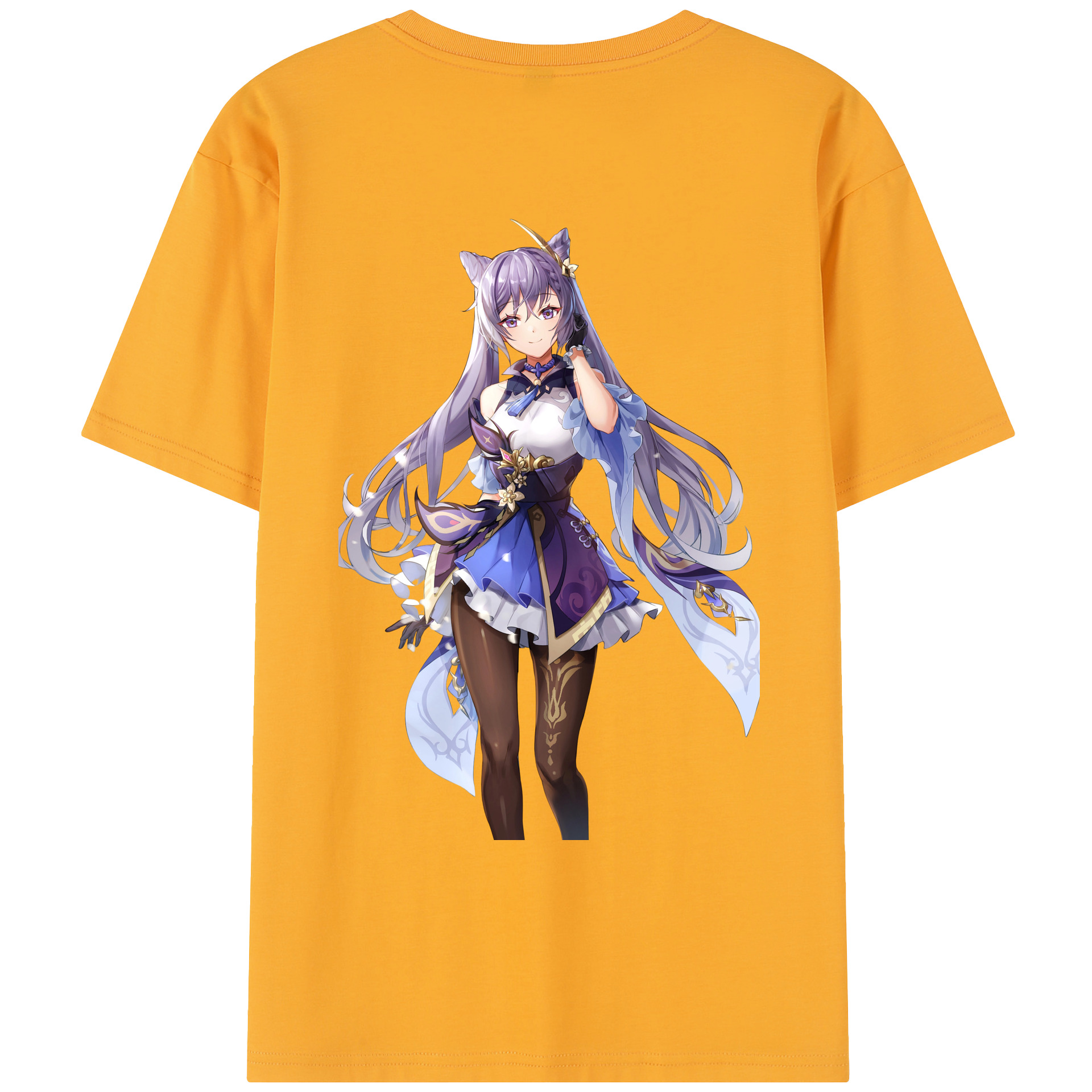 げんし神 刻晴 こくせい genshin Kokusei レディース半袖Tシャツ(バックプリント)
