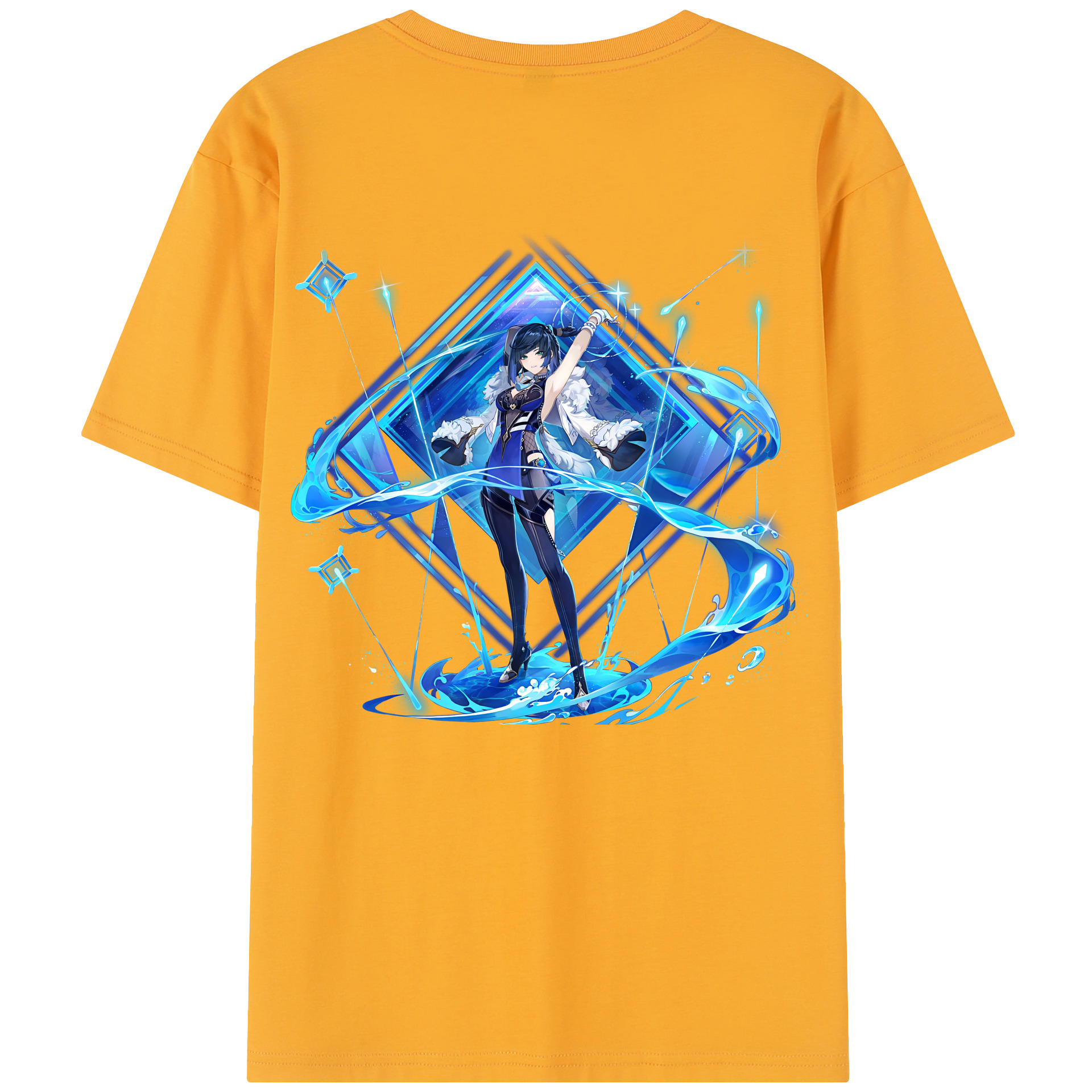 げんし神 夜兰 やらん genshin Yaran レディース半袖Tシャツ(バックプリント)