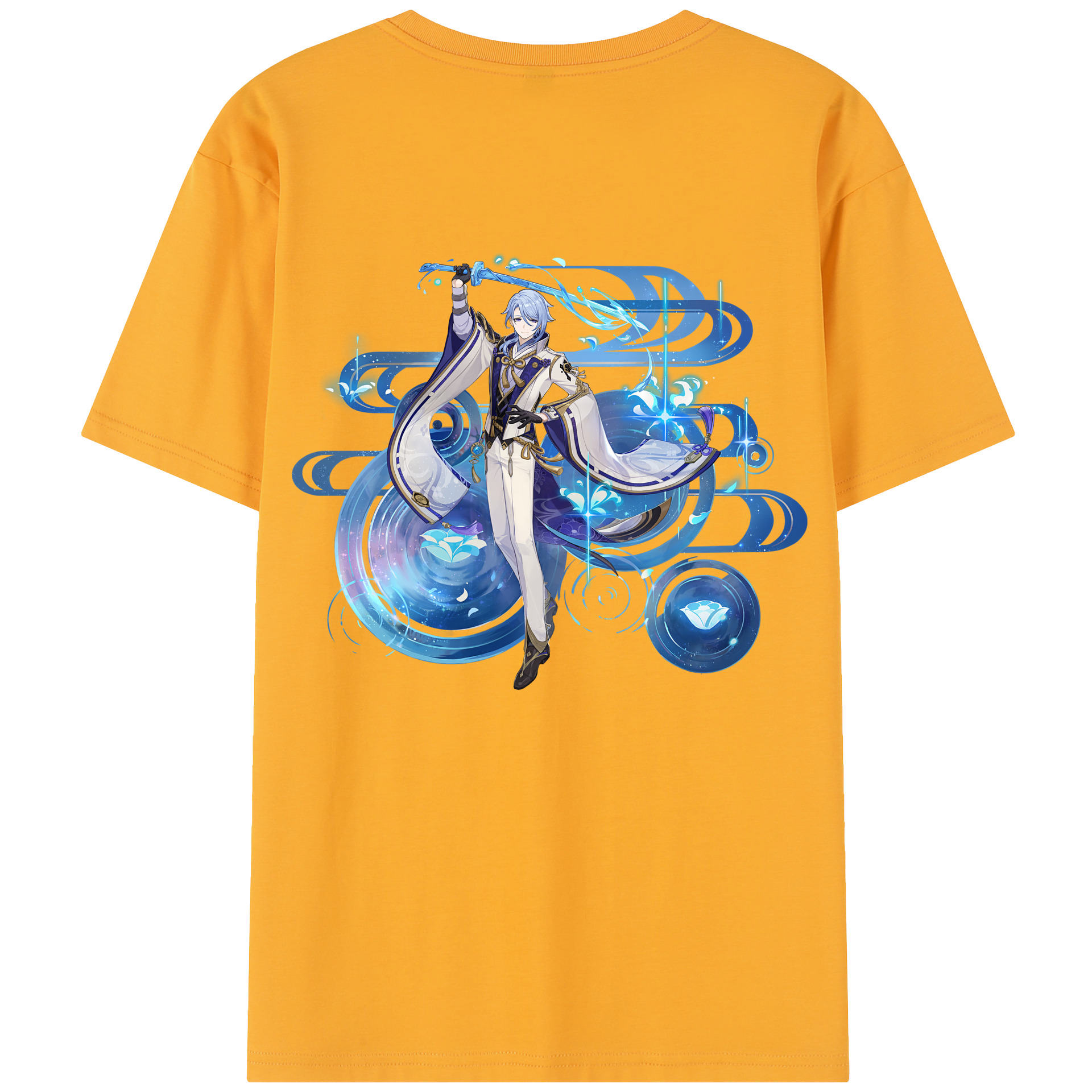 げんし神 神里綾人 かみさとあやと genshin Kamisato Ayato レディース半袖Tシャツ(バックプリント)