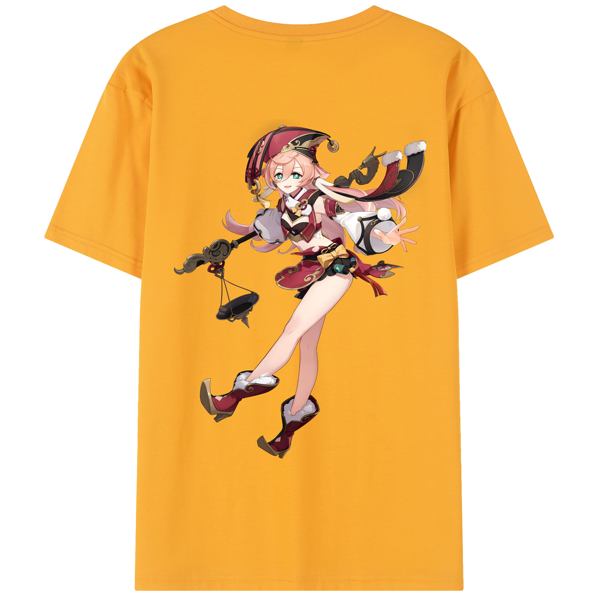 げんし神 ヤンフェイ genshin Yanfei レディース半袖Tシャツ(バックプリント)