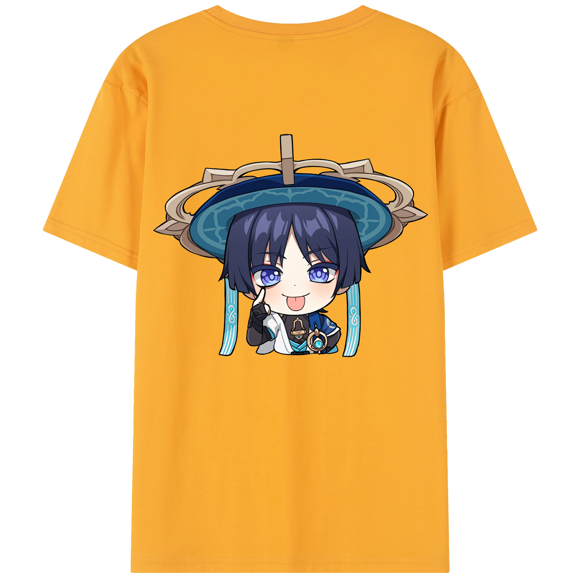 げんし神 さんペい genshin Sanpei レディース半袖Tシャツ(バックプリント)