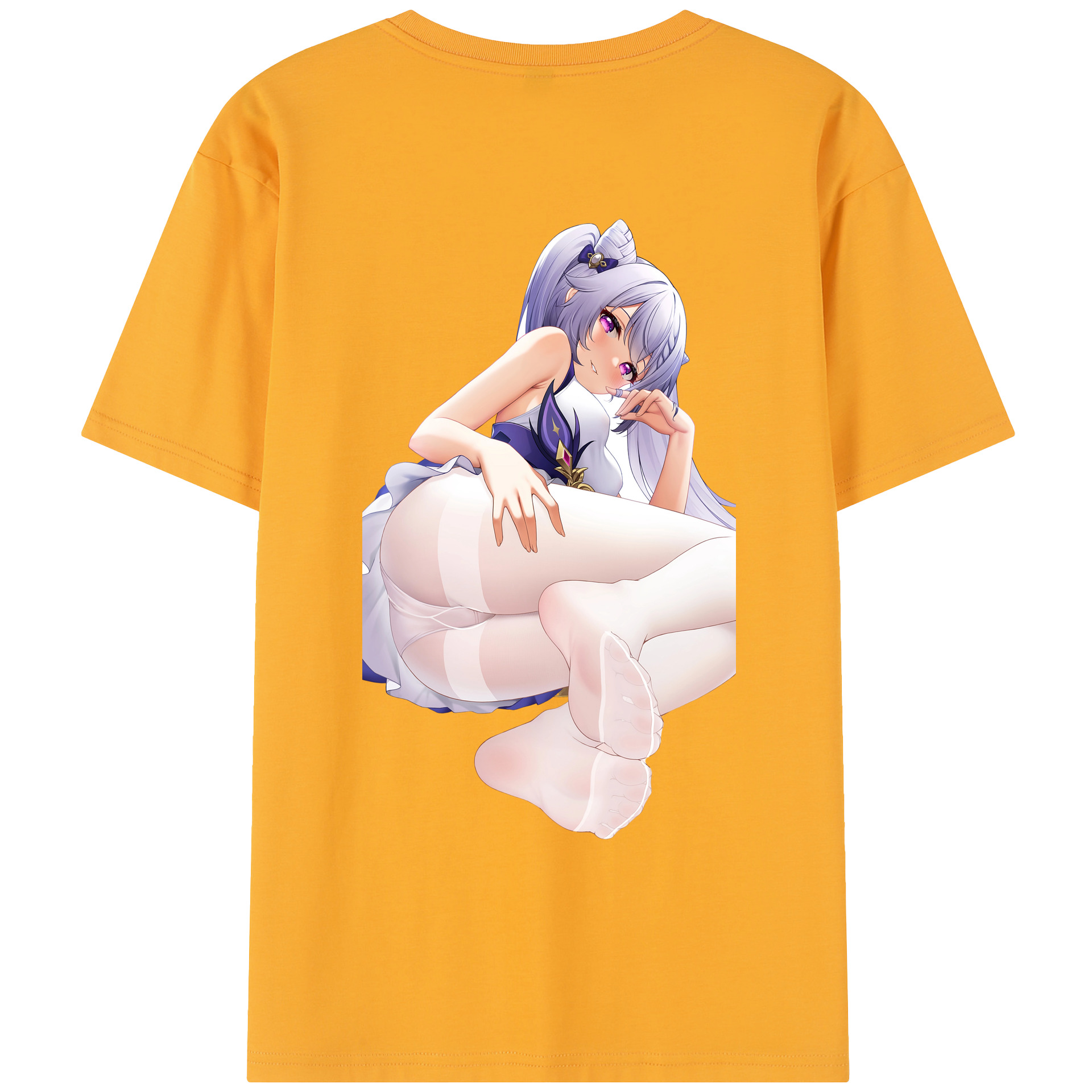 げんし神 刻晴 こくせい genshin Kokusei レディース半袖Tシャツ(バックプリント)