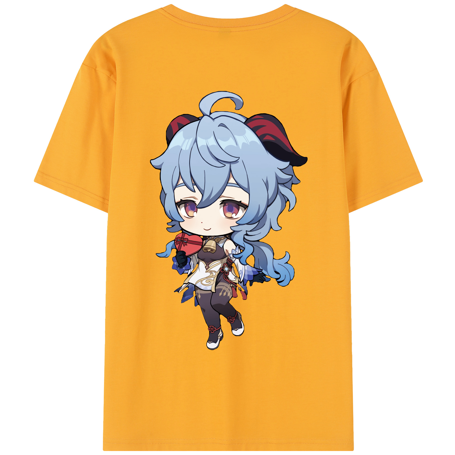 げんし神 甘雨 かんう genshin Ganyu レディース半袖Tシャツ(バックプリント)