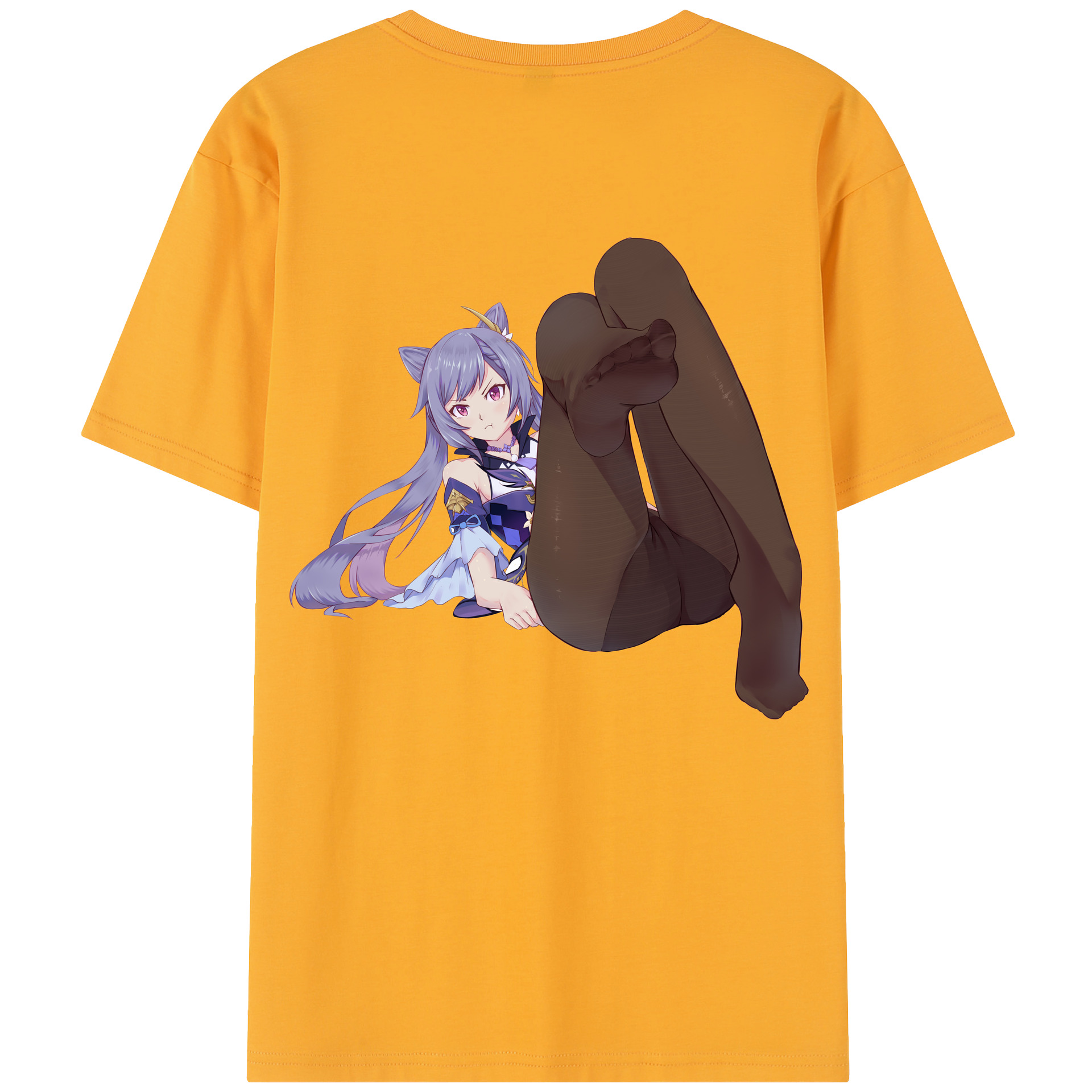 げんし神 刻晴 こくせい genshin Kokusei レディース半袖Tシャツ(バックプリント)