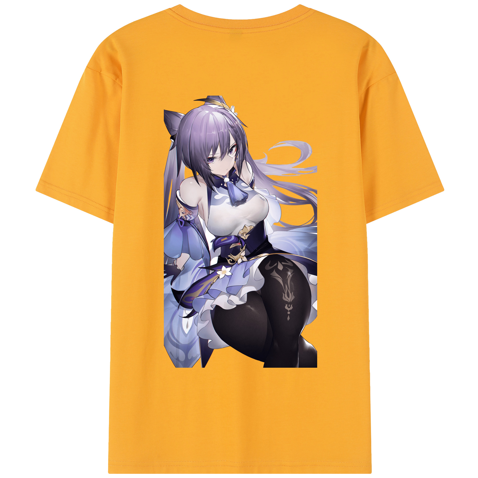 げんし神 刻晴 こくせい genshin Kokusei レディース半袖Tシャツ(バックプリント)
