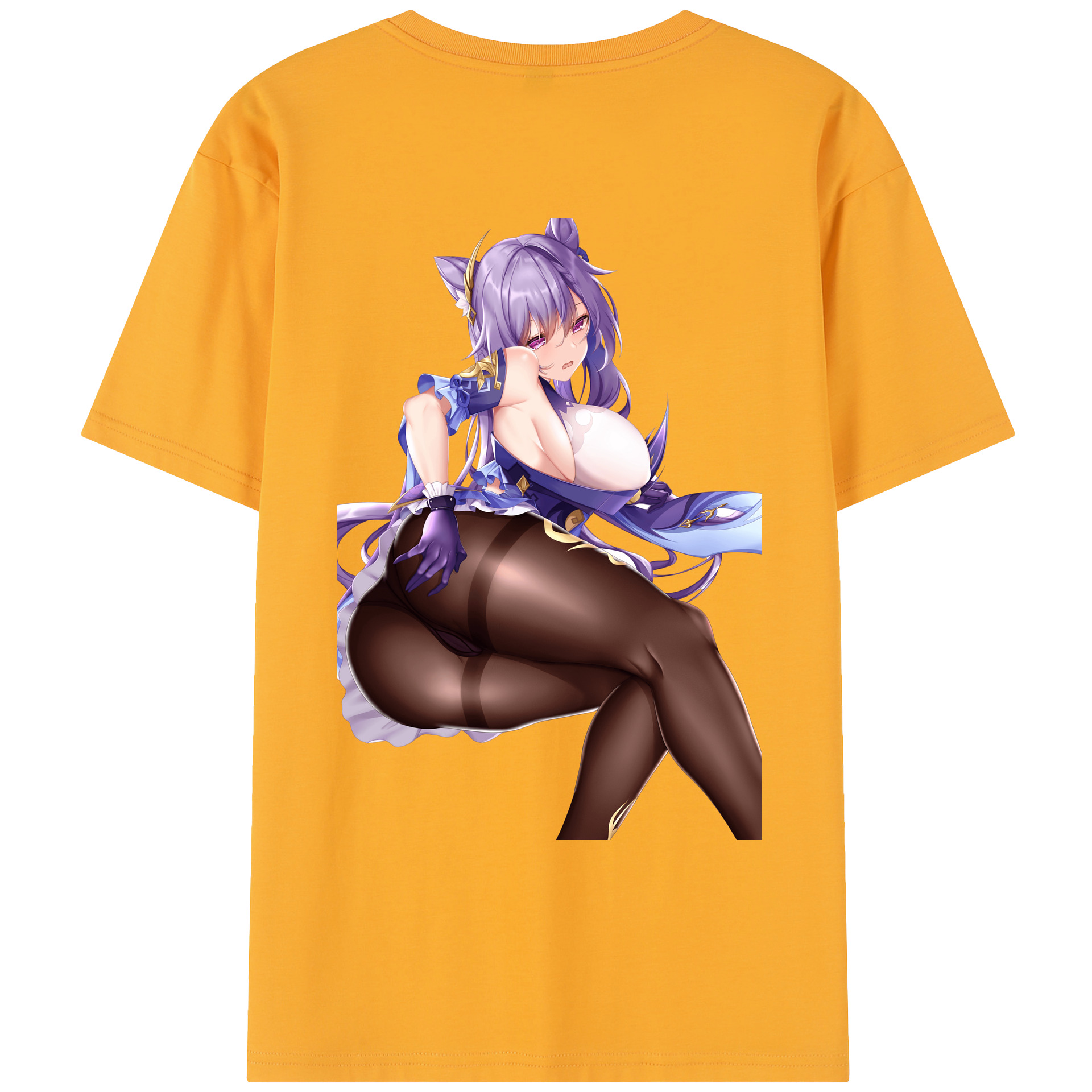 げんし神 刻晴 こくせい genshin Kokusei レディース半袖Tシャツ(バックプリント)