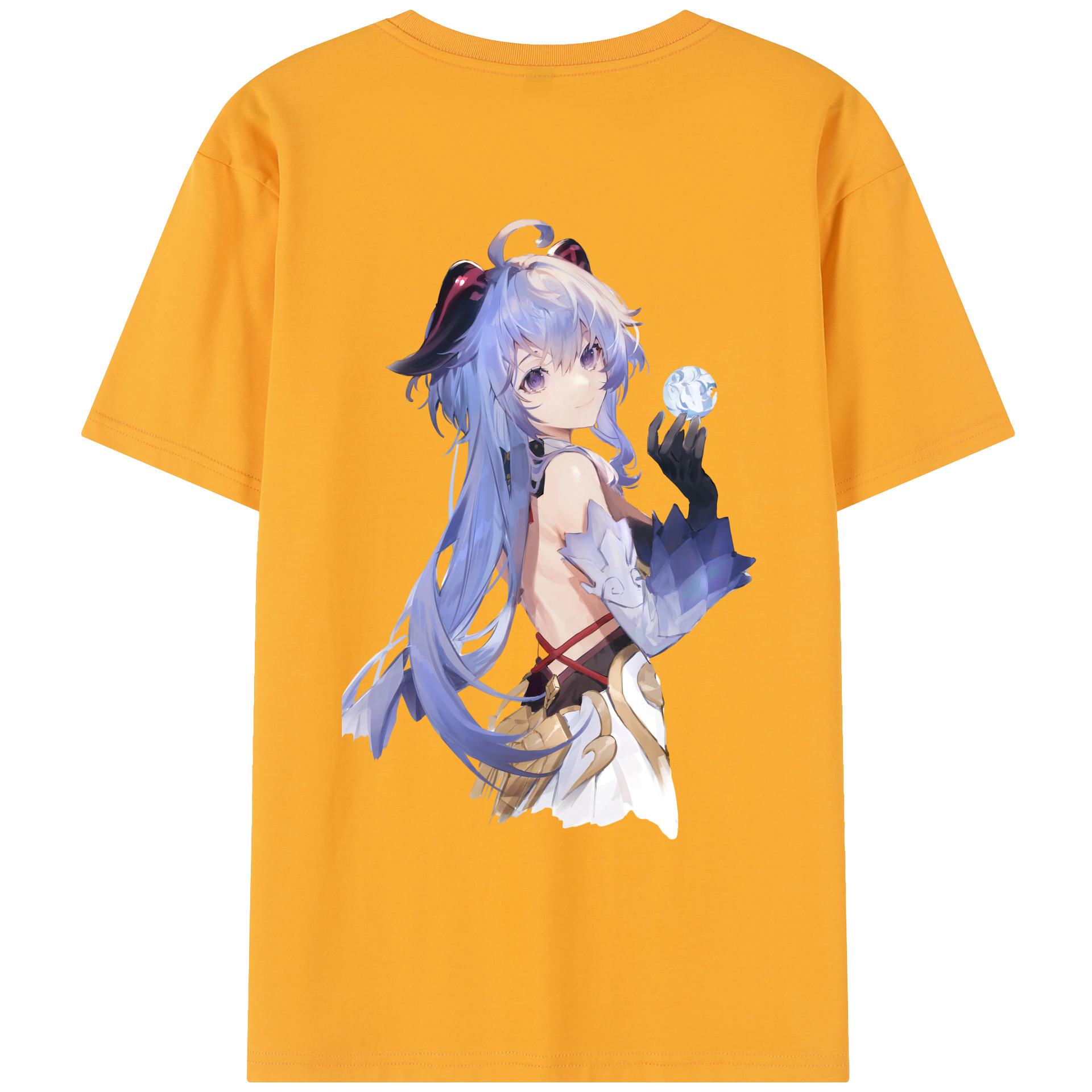 げんし神 甘雨 かんう genshin Ganyu レディース半袖Tシャツ(バックプリント)
