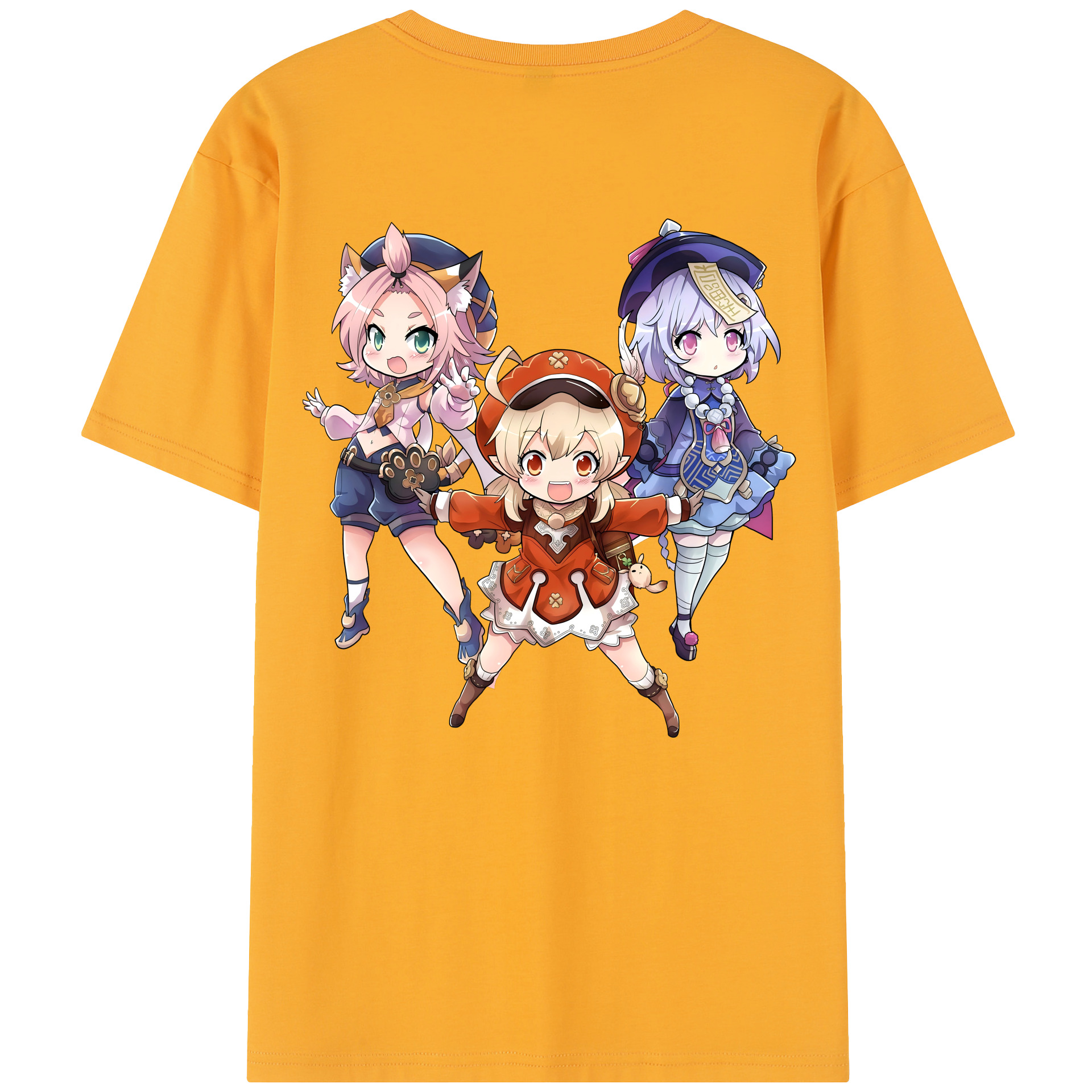 げんし神 七七 なな  genshin Nana レディース半袖Tシャツ(バックプリント)