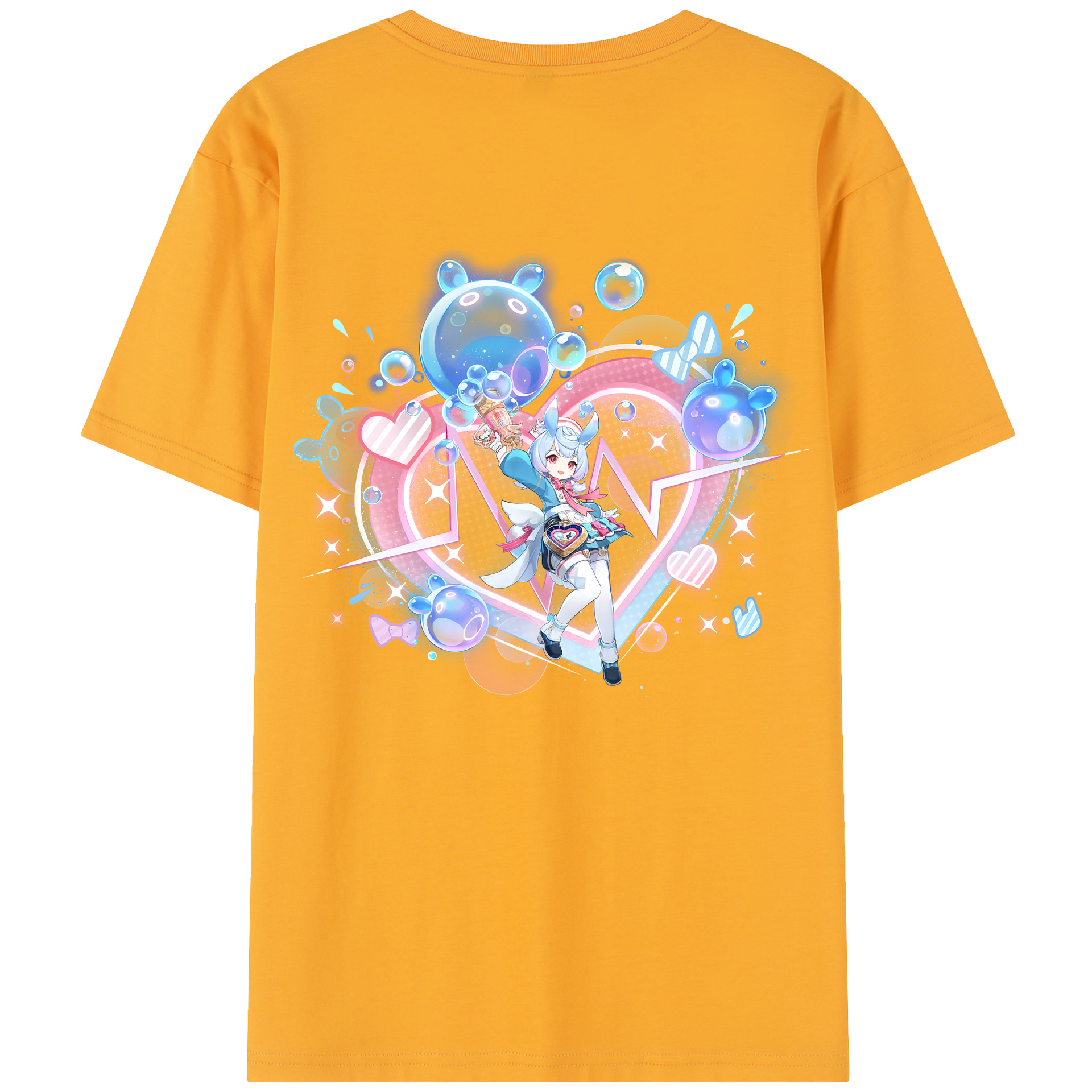 げんし神 シゲウィン genshin Shigewin レディース半袖Tシャツ(バックプリント)
