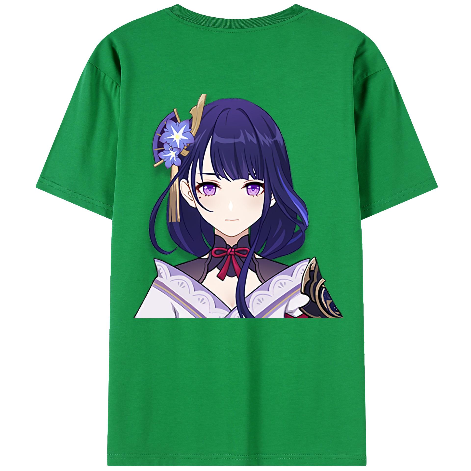 げんし神 雷電将軍 らいでんしょうぐん genshin Raiden Shogun レディース半袖Tシャツ(バックプリント)