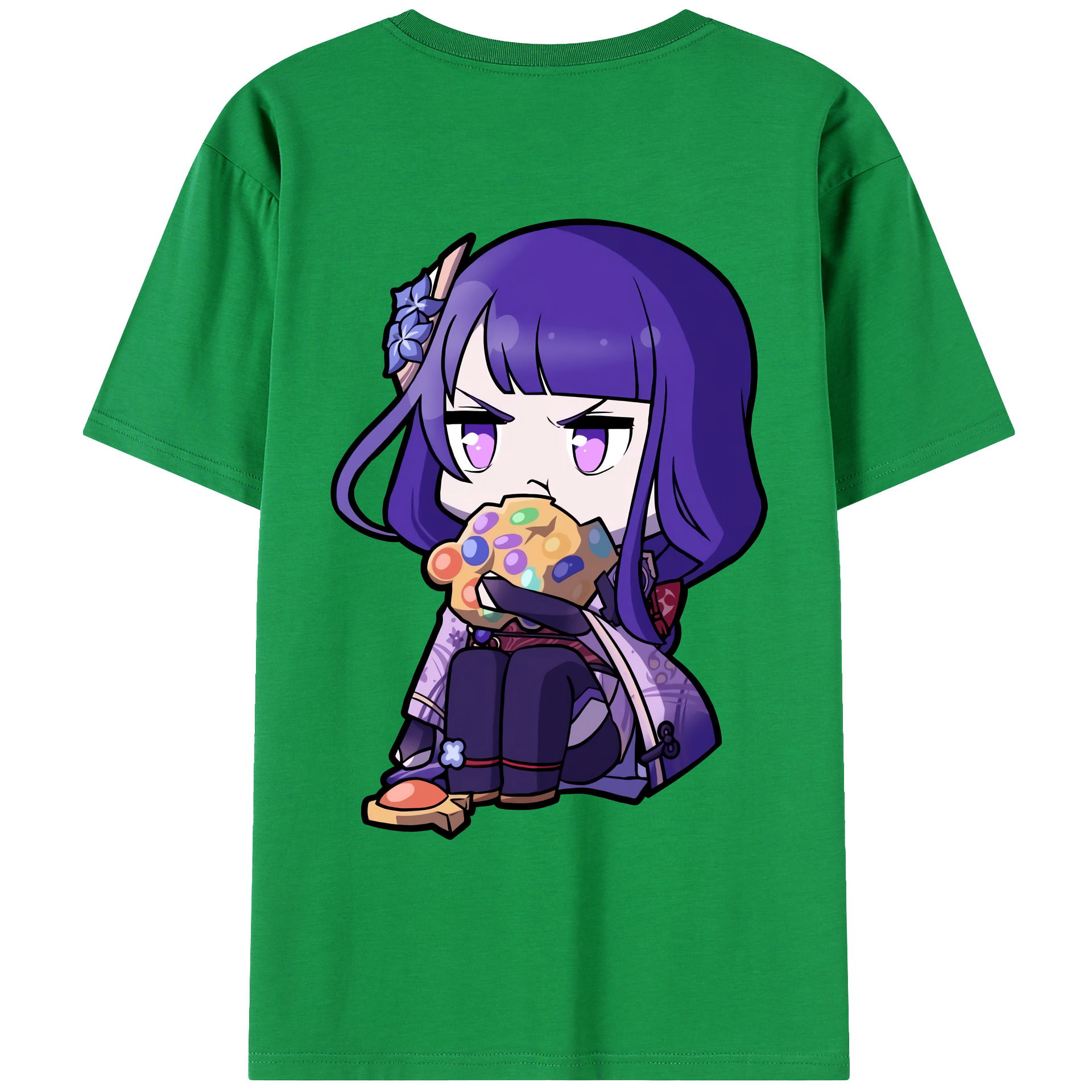 げんし神 雷電将軍 らいでんしょうぐん genshin Raiden Shogun レディース半袖Tシャツ(バックプリント)