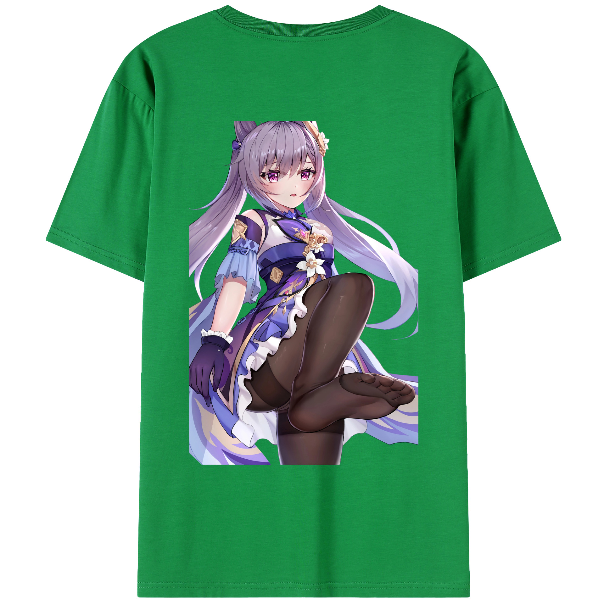 げんし神 刻晴 こくせい genshin Kokusei レディース半袖Tシャツ(バックプリント)