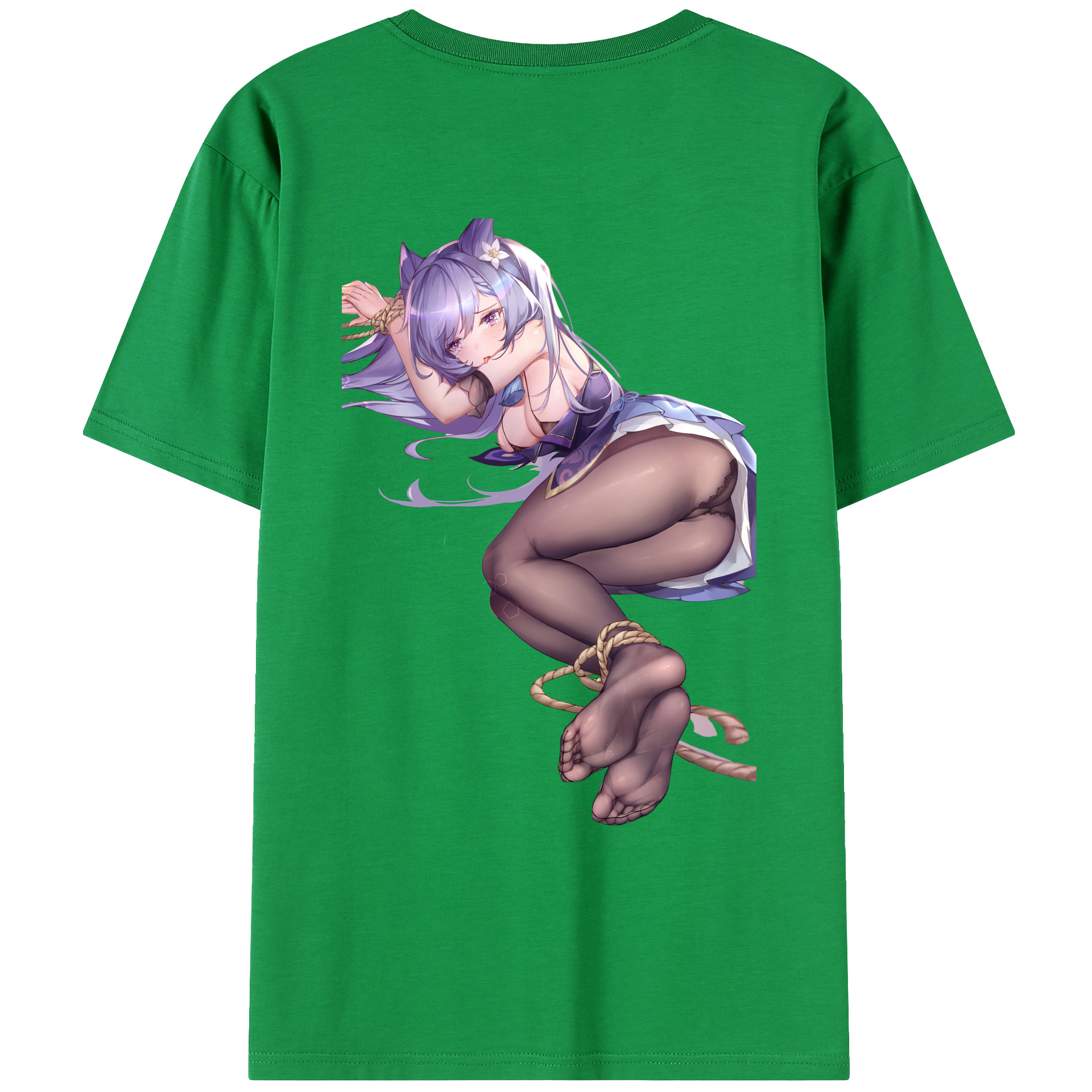 げんし神 刻晴 こくせい genshin Kokusei レディース半袖Tシャツ(バックプリント)