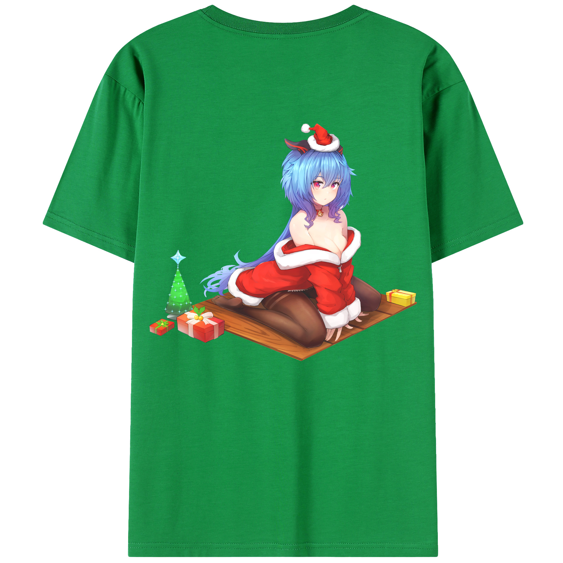 げんし神 甘雨 かんう genshin Ganyu レディース半袖Tシャツ(バックプリント)