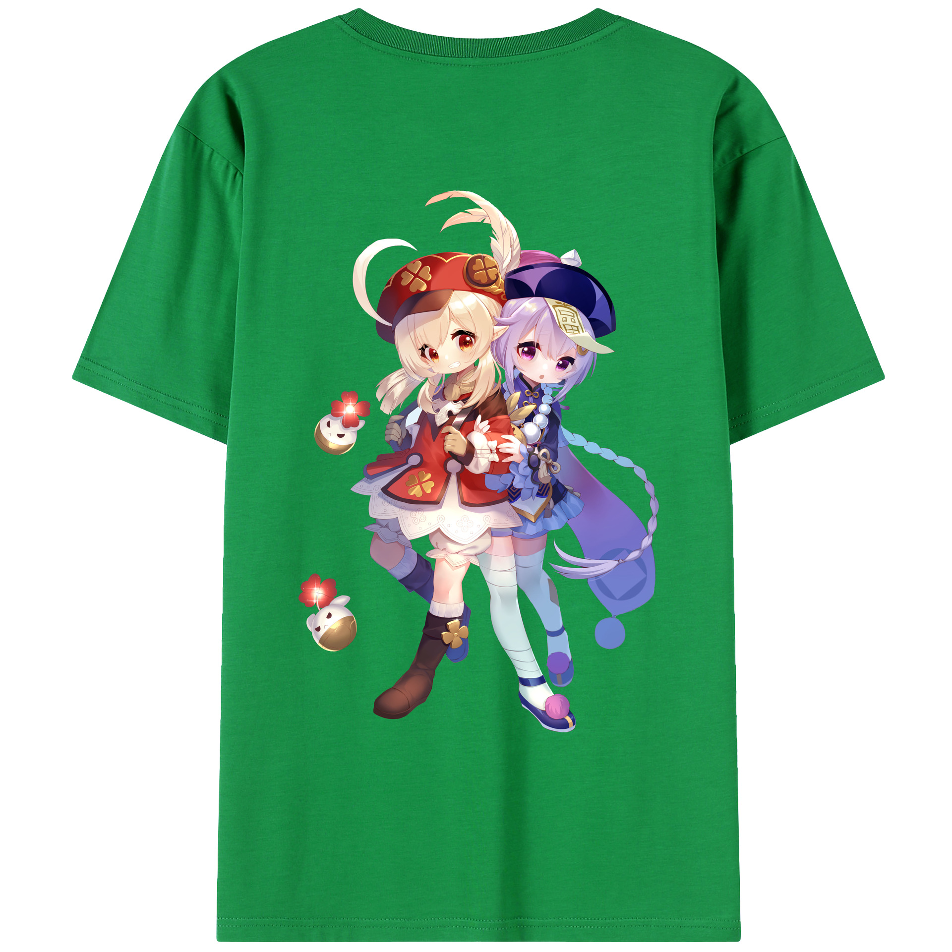 げんし神 七七 なな  genshin Nana レディース半袖Tシャツ(バックプリント)