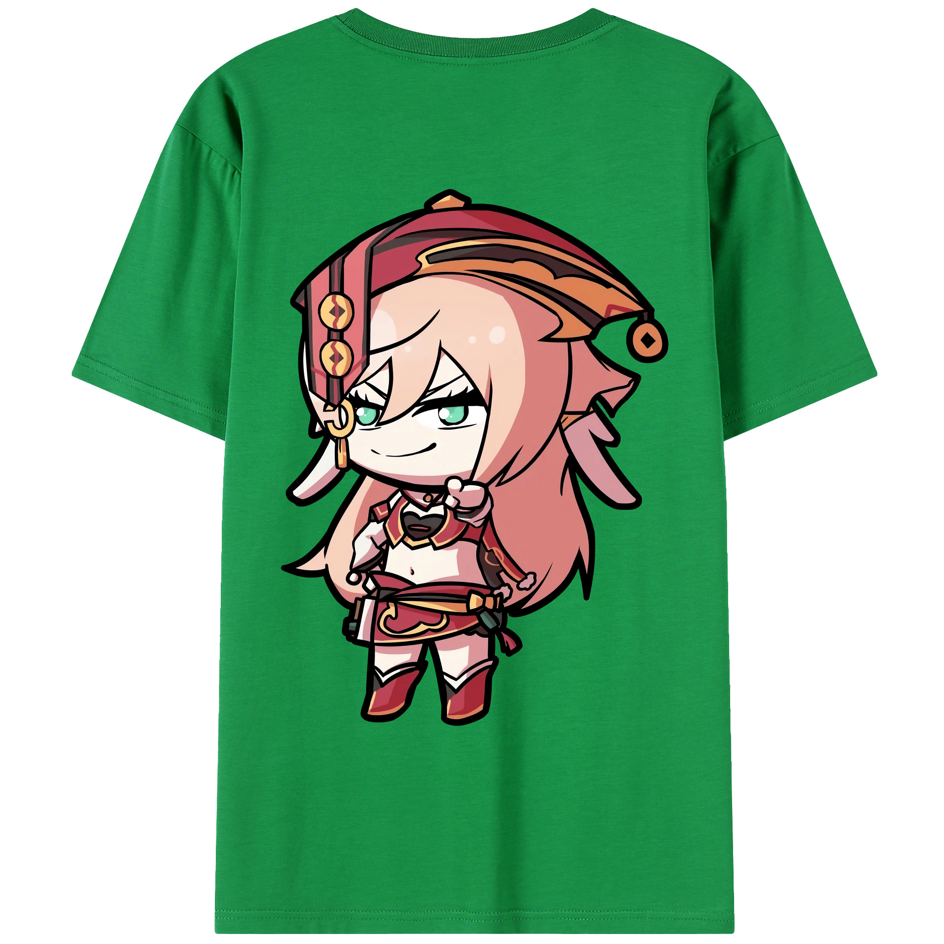 げんし神 ヤンフェイ genshin Yanfei レディース半袖Tシャツ(バックプリント)