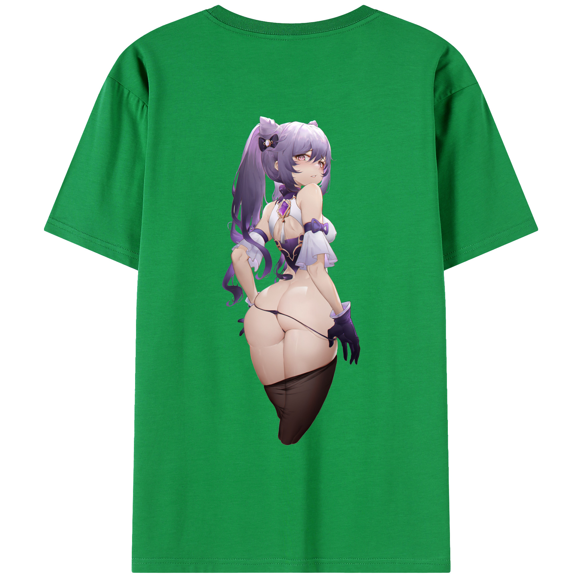 げんし神 刻晴 こくせい genshin Kokusei レディース半袖Tシャツ(バックプリント)