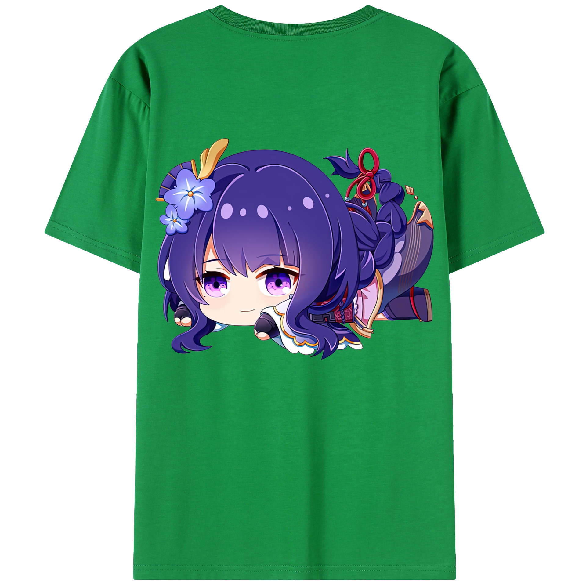 げんし神 雷電将軍 らいでんしょうぐん genshin Raiden Shogun レディース半袖Tシャツ(バックプリント)