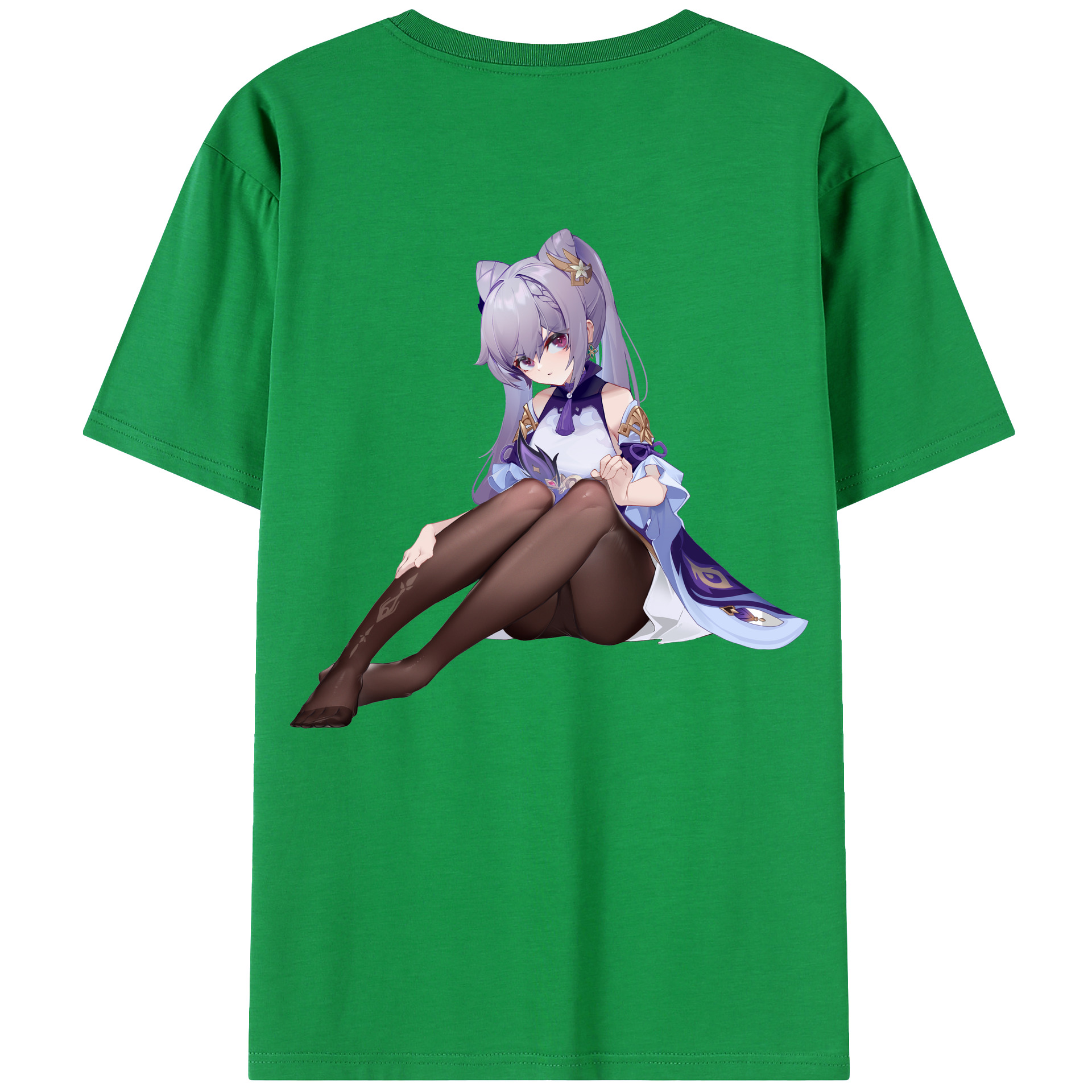 げんし神 刻晴 こくせい genshin Kokusei レディース半袖Tシャツ(バックプリント)