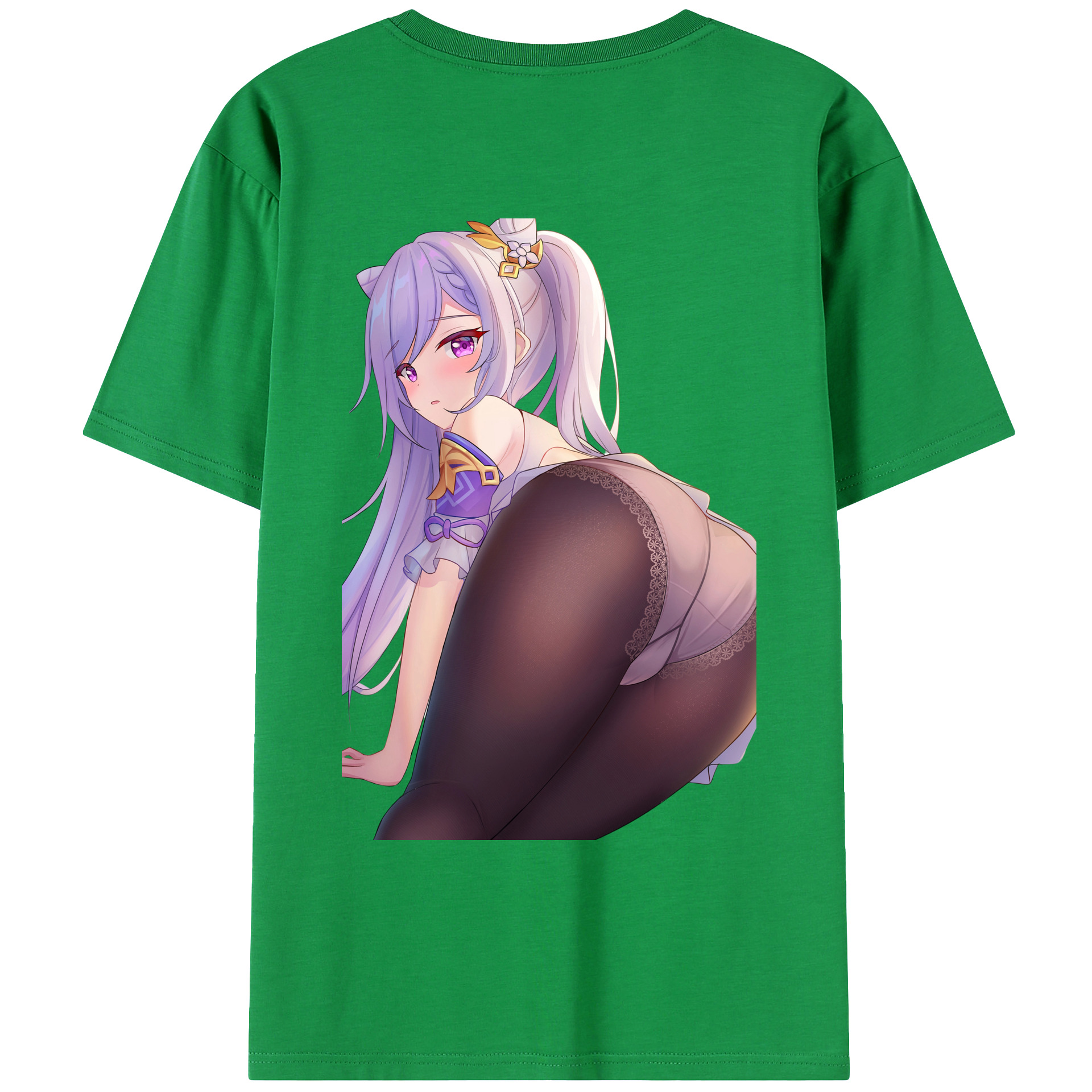 げんし神 刻晴 こくせい genshin Kokusei レディース半袖Tシャツ(バックプリント)