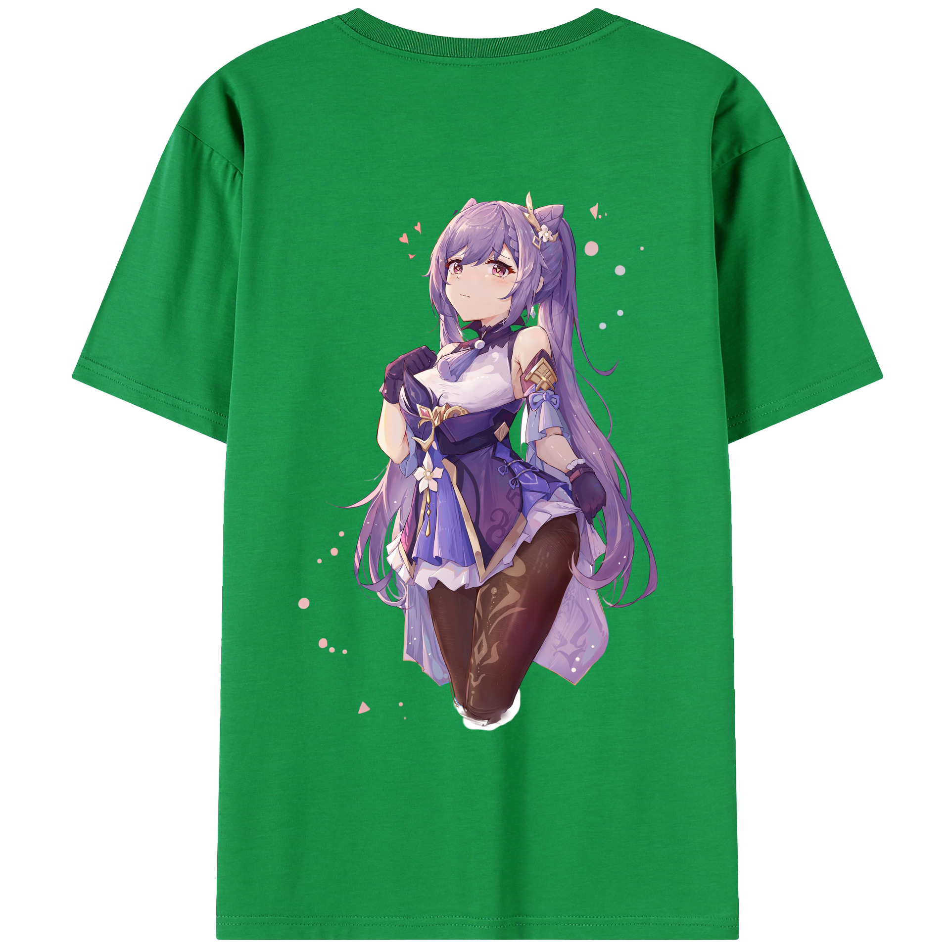 げんし神 刻晴 こくせい genshin Kokusei レディース半袖Tシャツ(バックプリント)