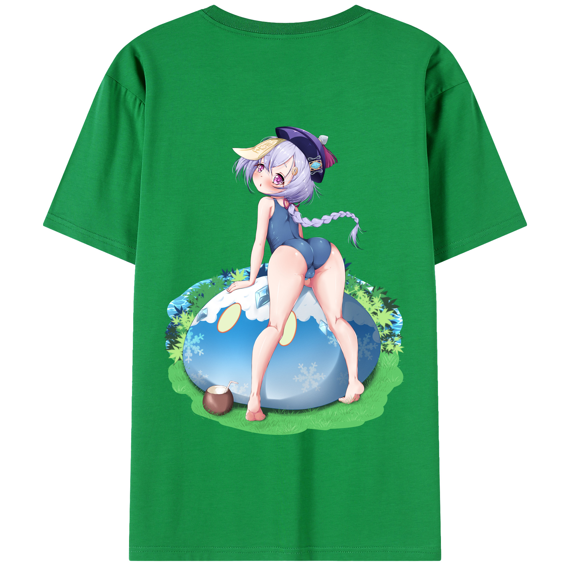 げんし神 七七 なな  genshin Nana レディース半袖Tシャツ(バックプリント)