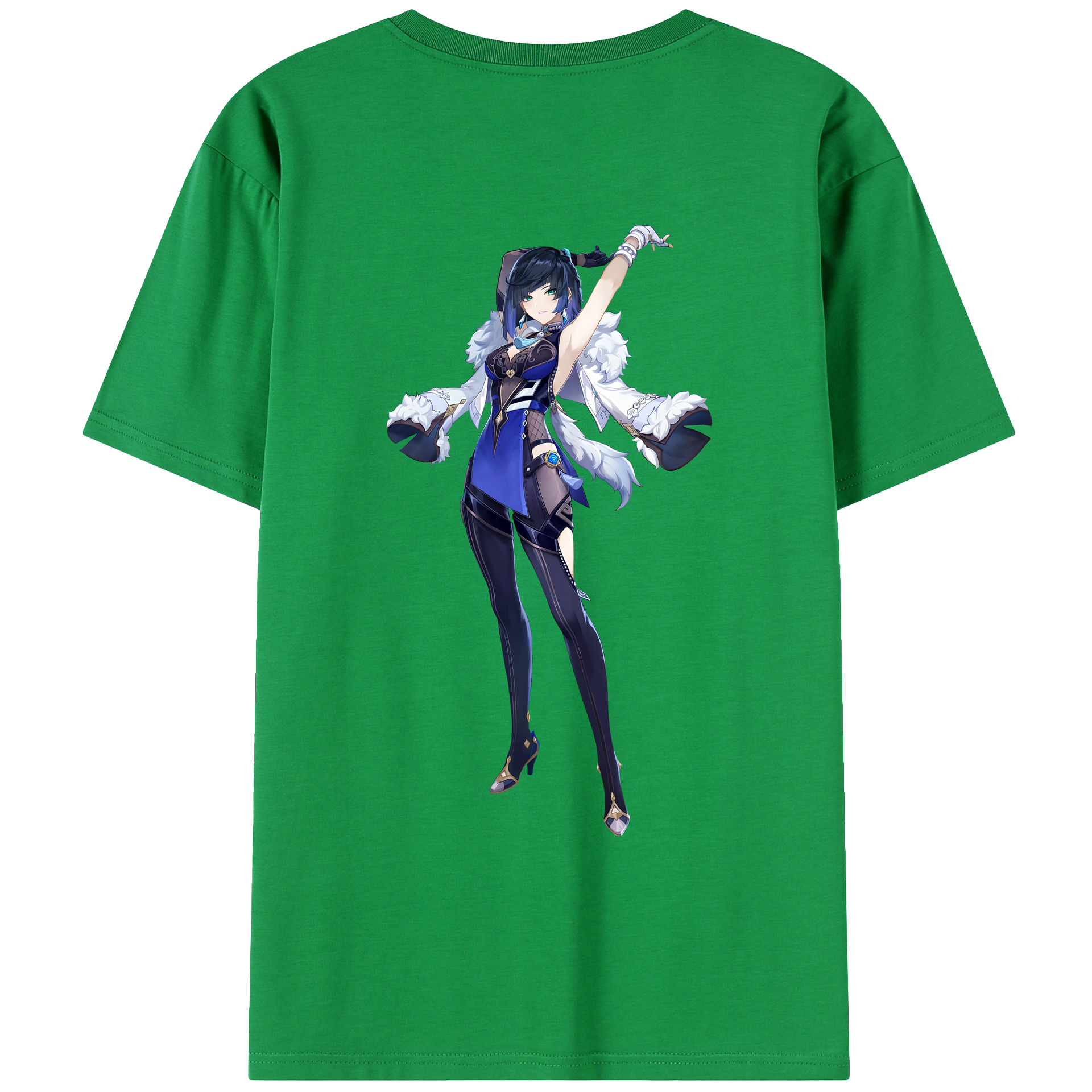 げんし神 夜兰 やらん genshin Yaran レディース半袖Tシャツ(バックプリント)