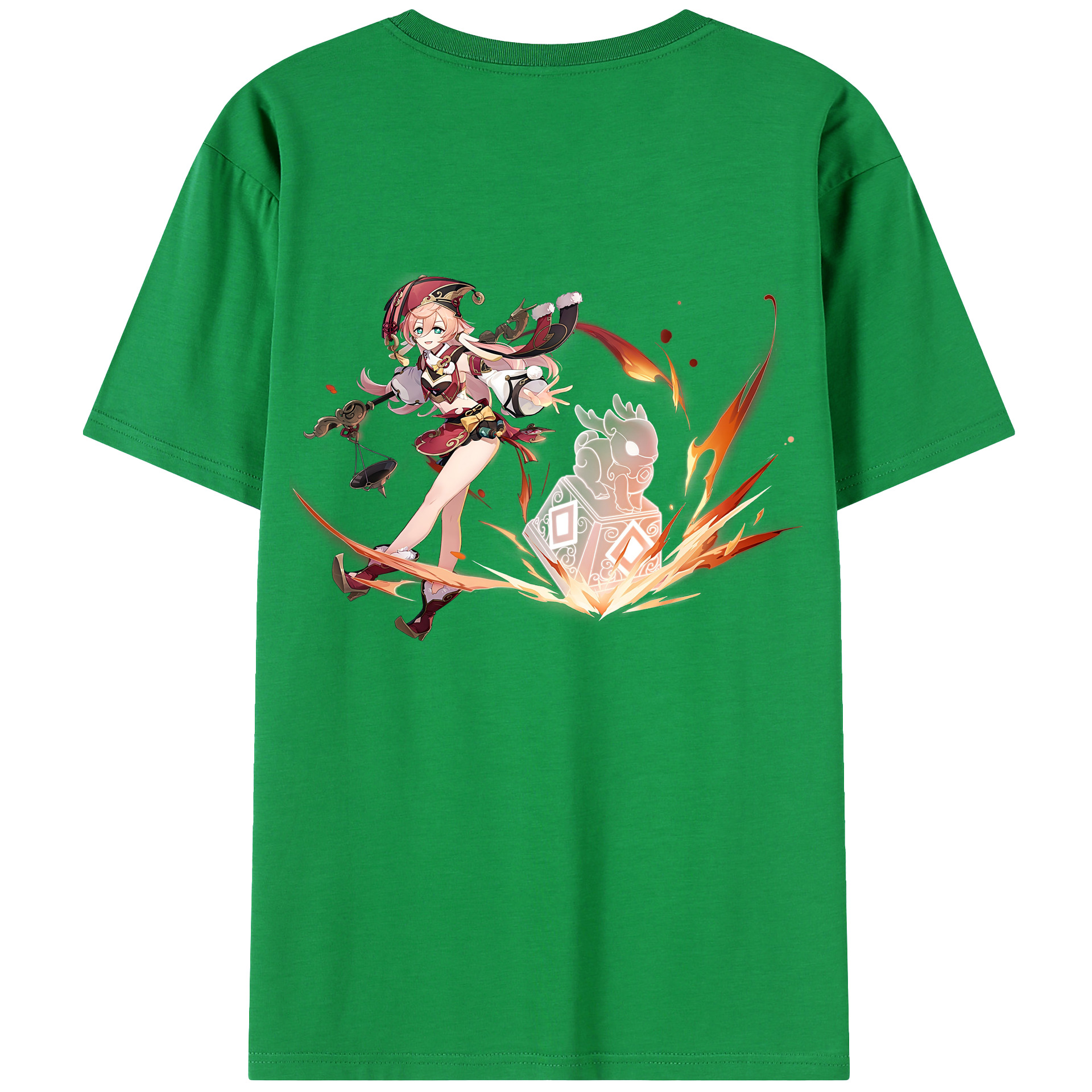 げんし神 ヤンフェイ genshin Yanfei レディース半袖Tシャツ(バックプリント)