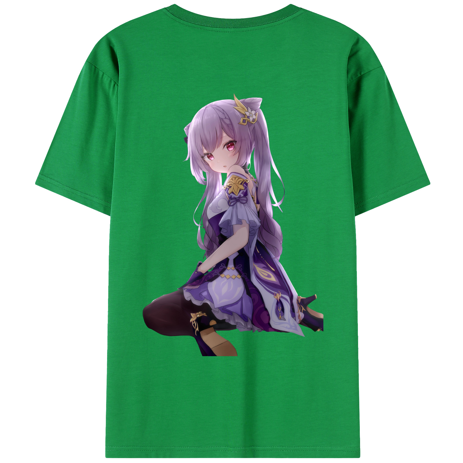 げんし神 刻晴 こくせい genshin Kokusei レディース半袖Tシャツ(バックプリント)