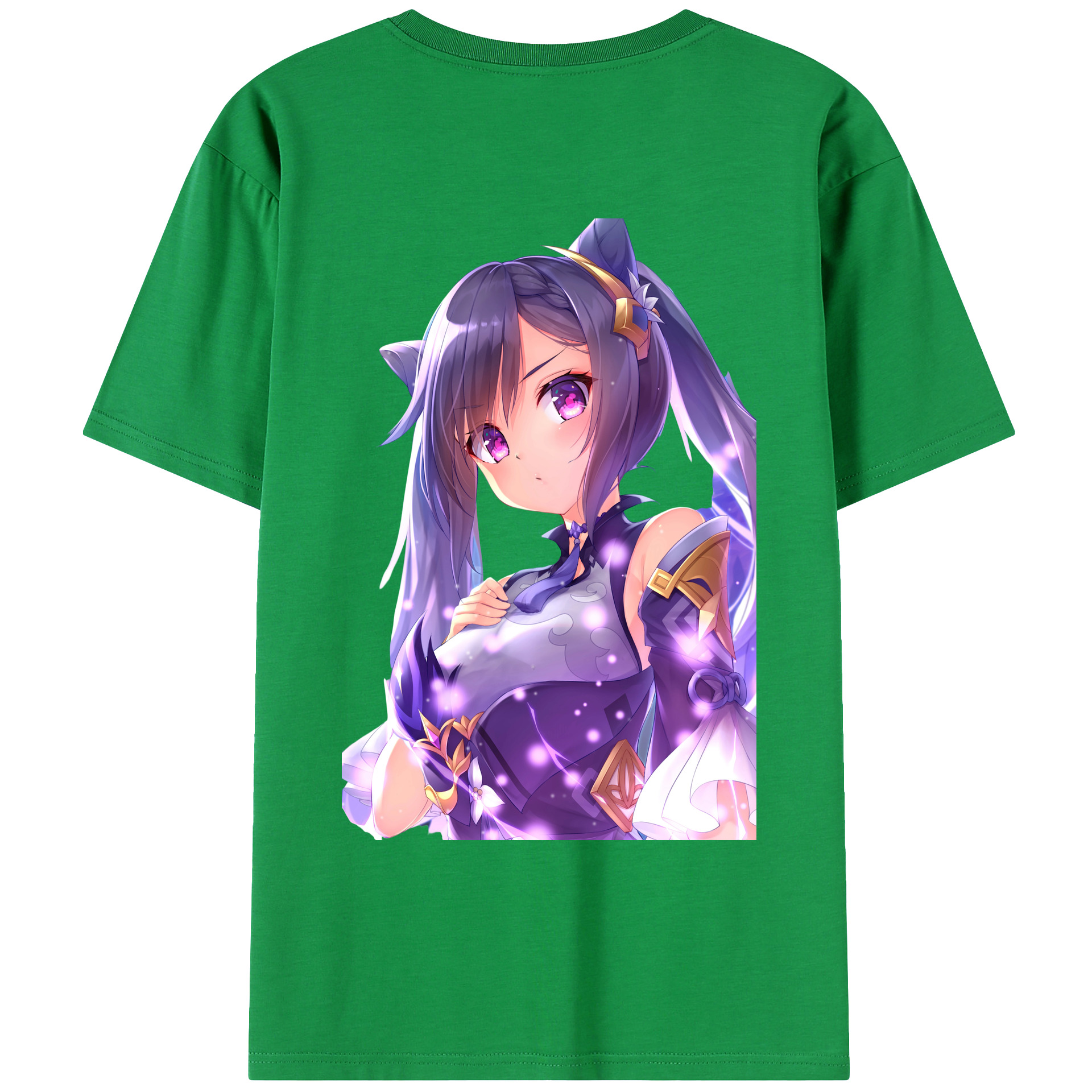 げんし神 刻晴 こくせい genshin Kokusei レディース半袖Tシャツ(バックプリント)