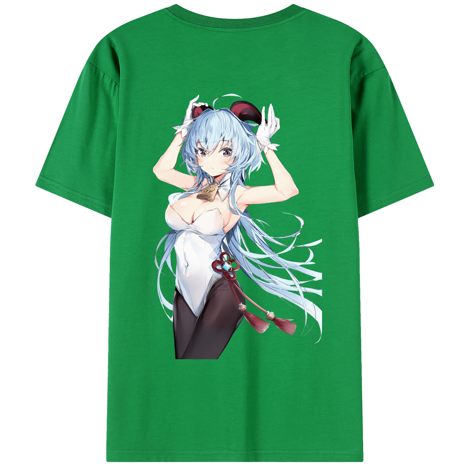 げんし神 甘雨 かんう genshin Ganyu レディース半袖Tシャツ(バックプリント)