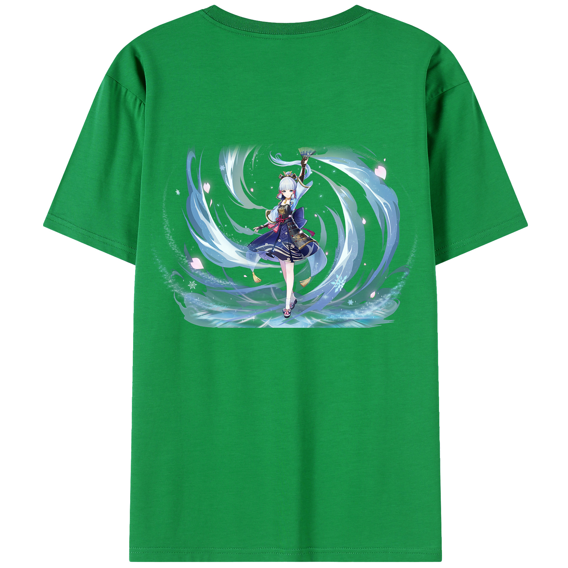 げんし神 神里綾華 神宮寺レン genshin Kamimiya Ren レディース半袖Tシャツ(バックプリント)