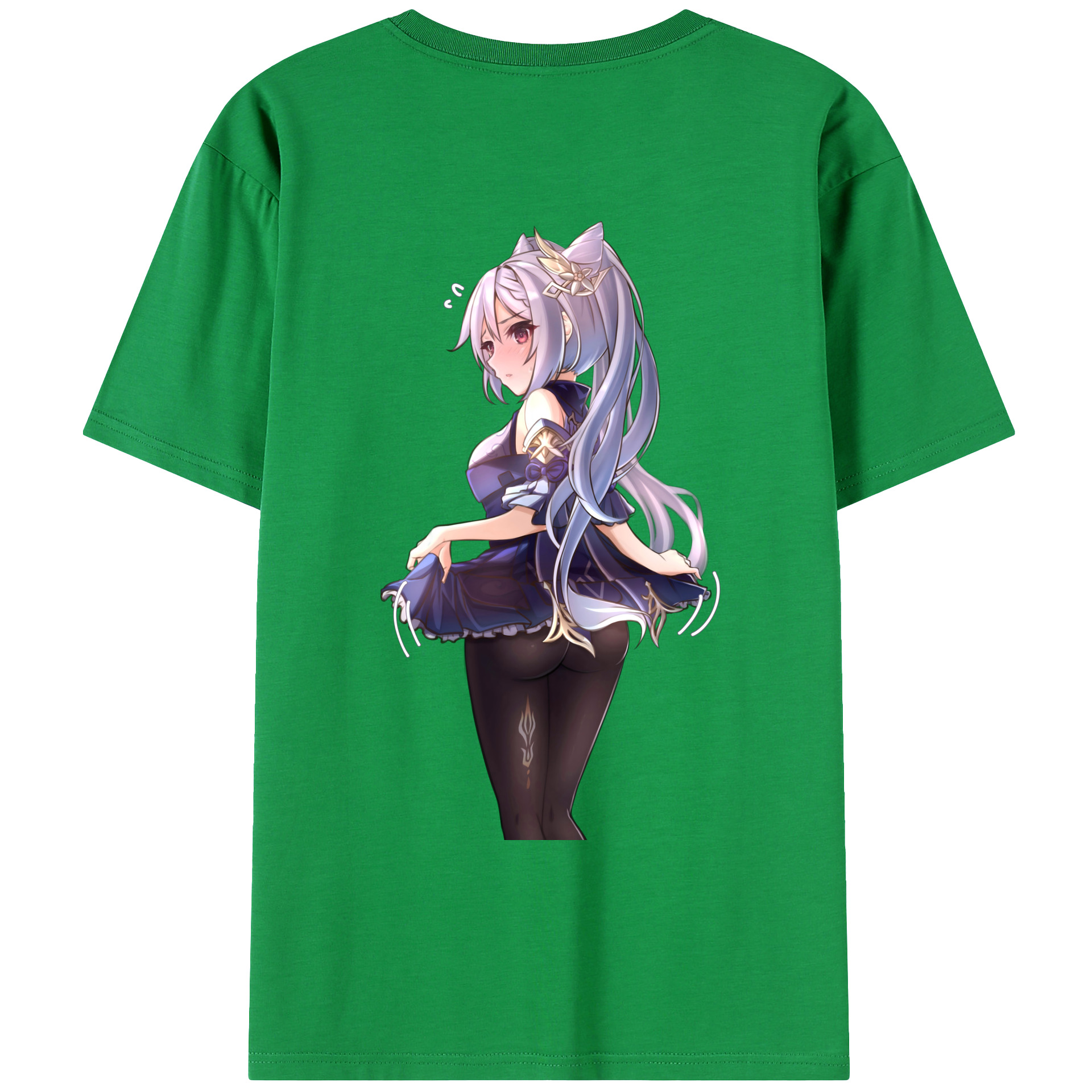 げんし神 刻晴 こくせい genshin Kokusei レディース半袖Tシャツ(バックプリント)