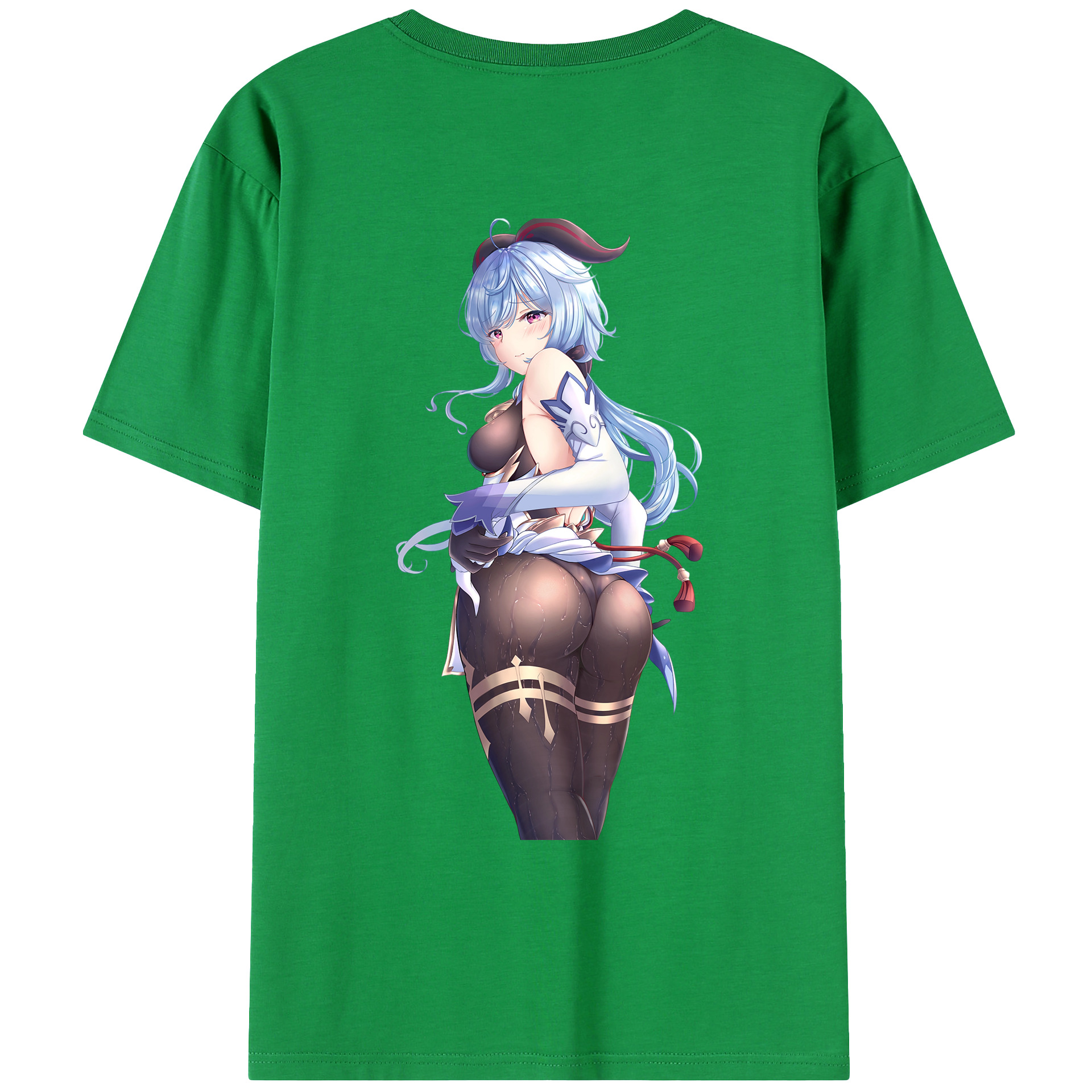 げんし神 甘雨 かんう genshin Ganyu レディース半袖Tシャツ(バックプリント)