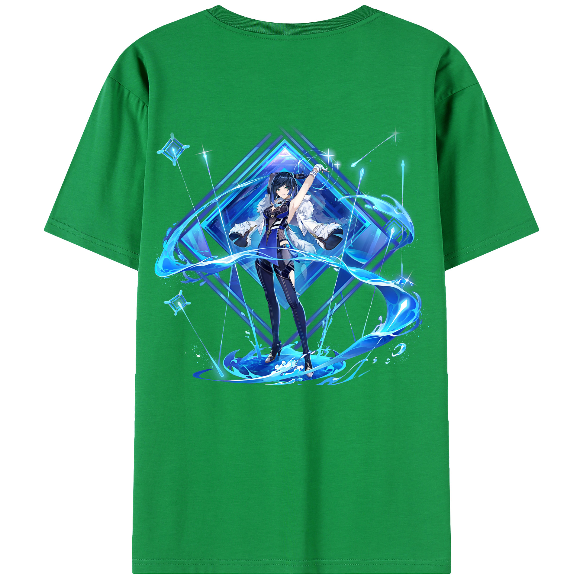 げんし神 夜兰 やらん genshin Yaran レディース半袖Tシャツ(バックプリント)